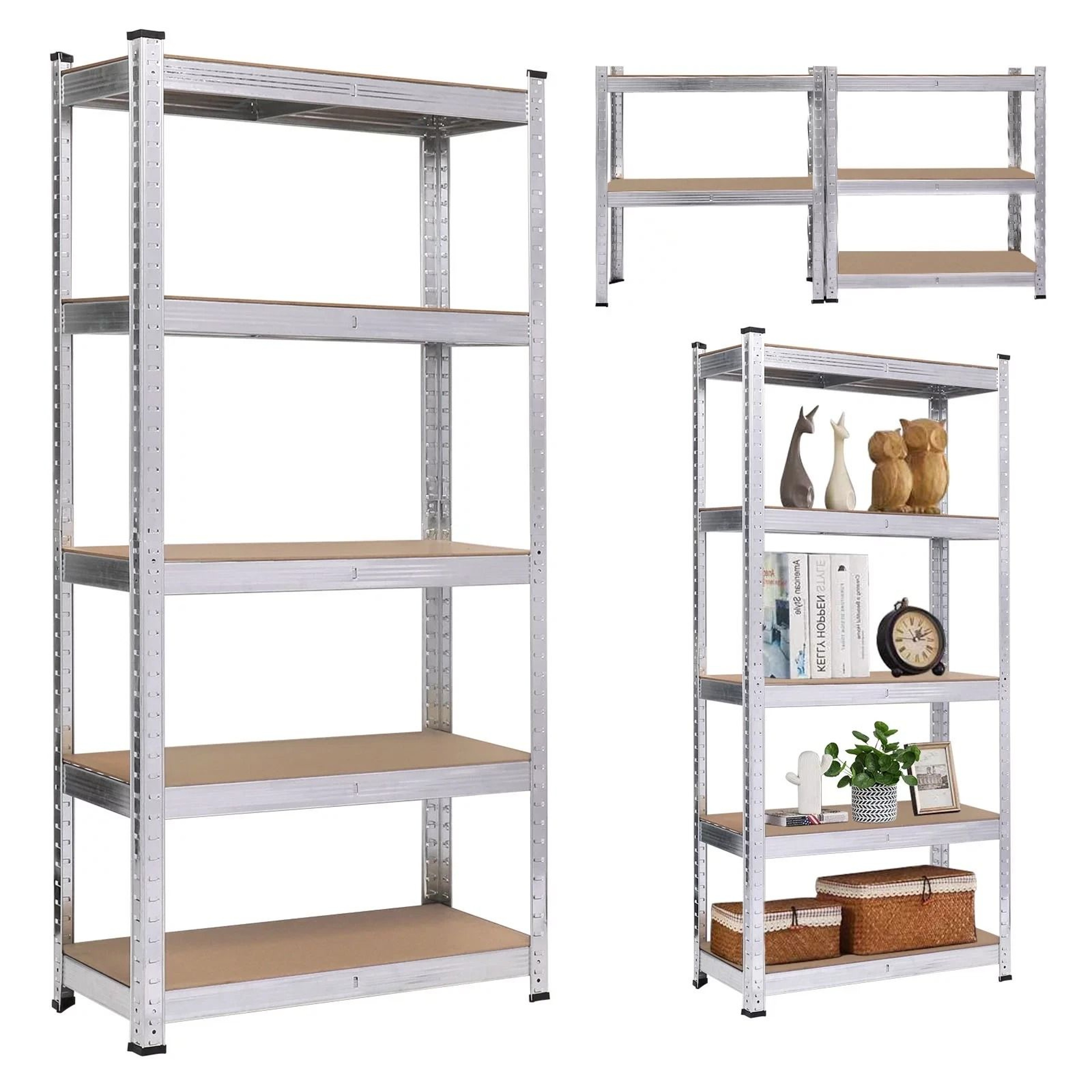5 Tier Heavy Duty Freestanding Garage Shelving Rack Organizer 10