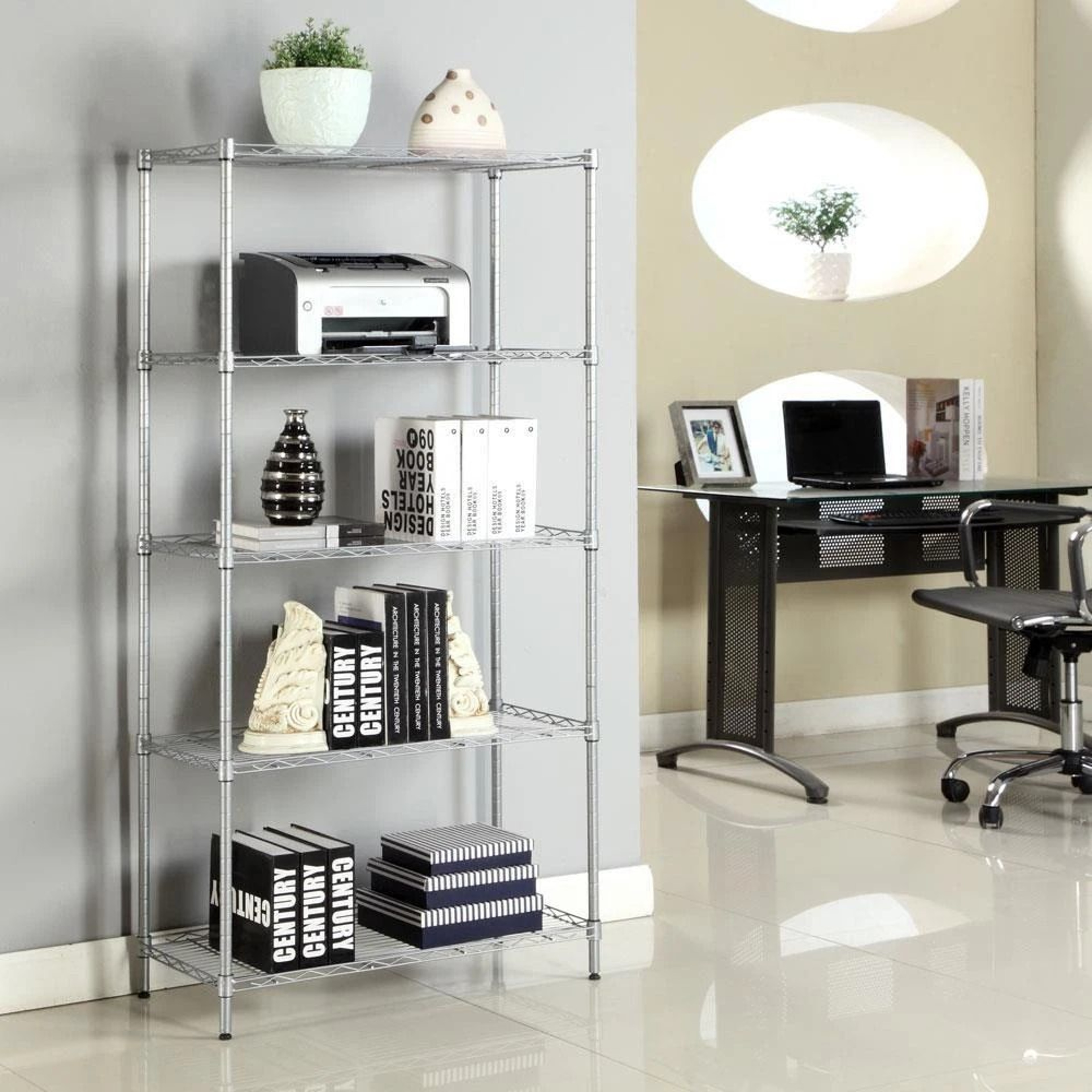 Heavy Duty Metal Shelving Unit Layer Garage Storage Rack For Commercial Use 1