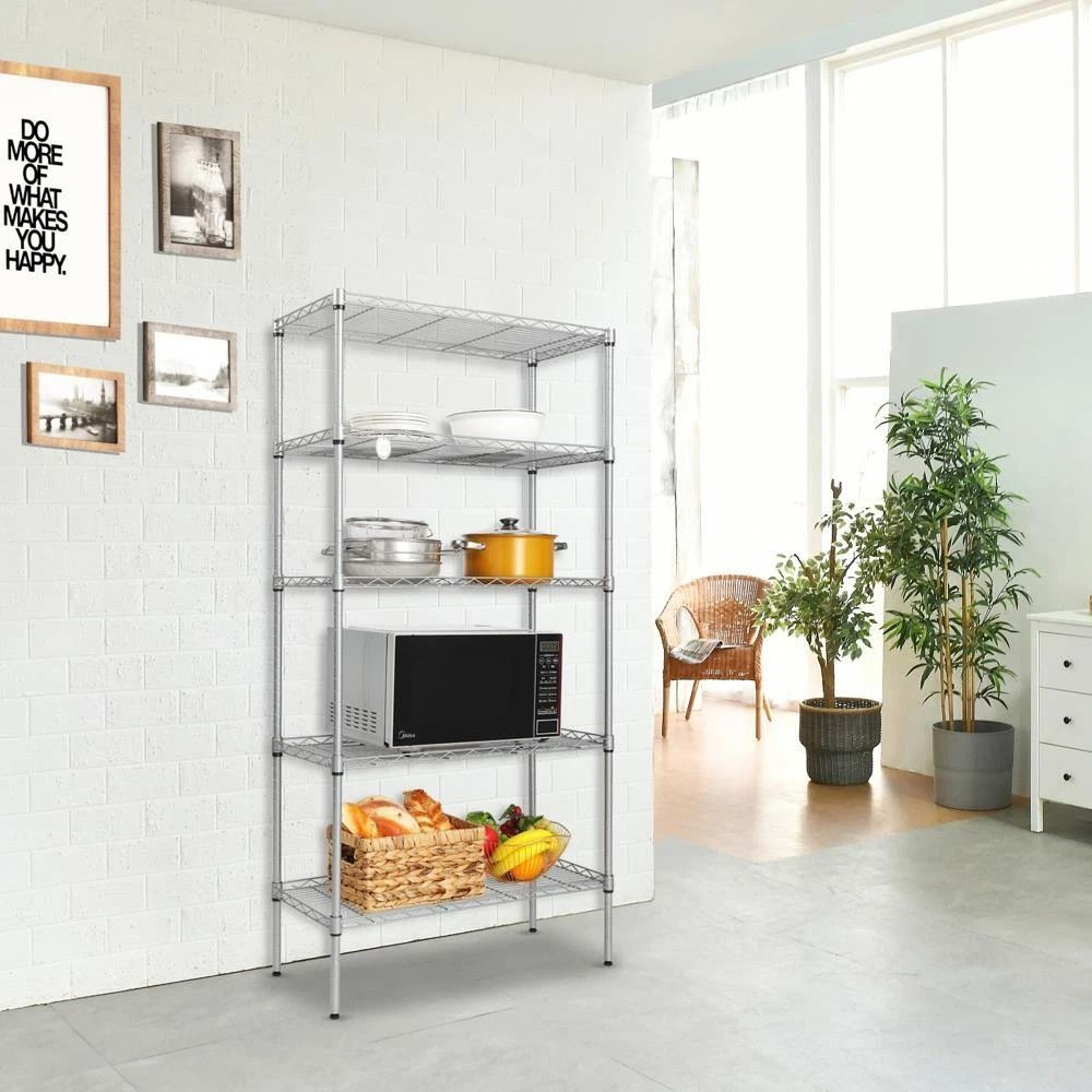 Heavy Duty Metal Shelving Unit Layer Garage Storage Rack For Commercial Use 3