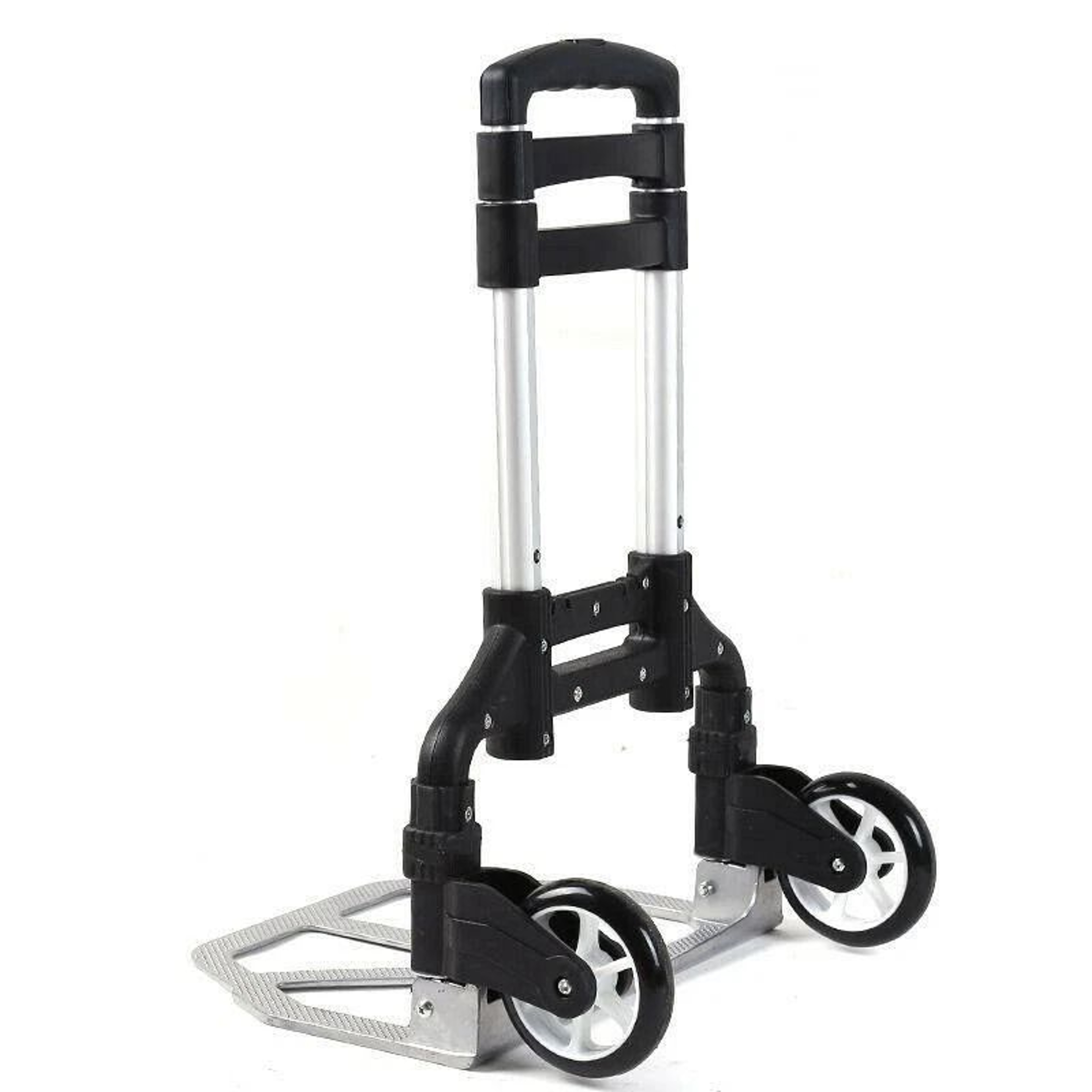 Compact Aluminium Folding Push Cart Portable Travel Shopping Trolley Luggage 6