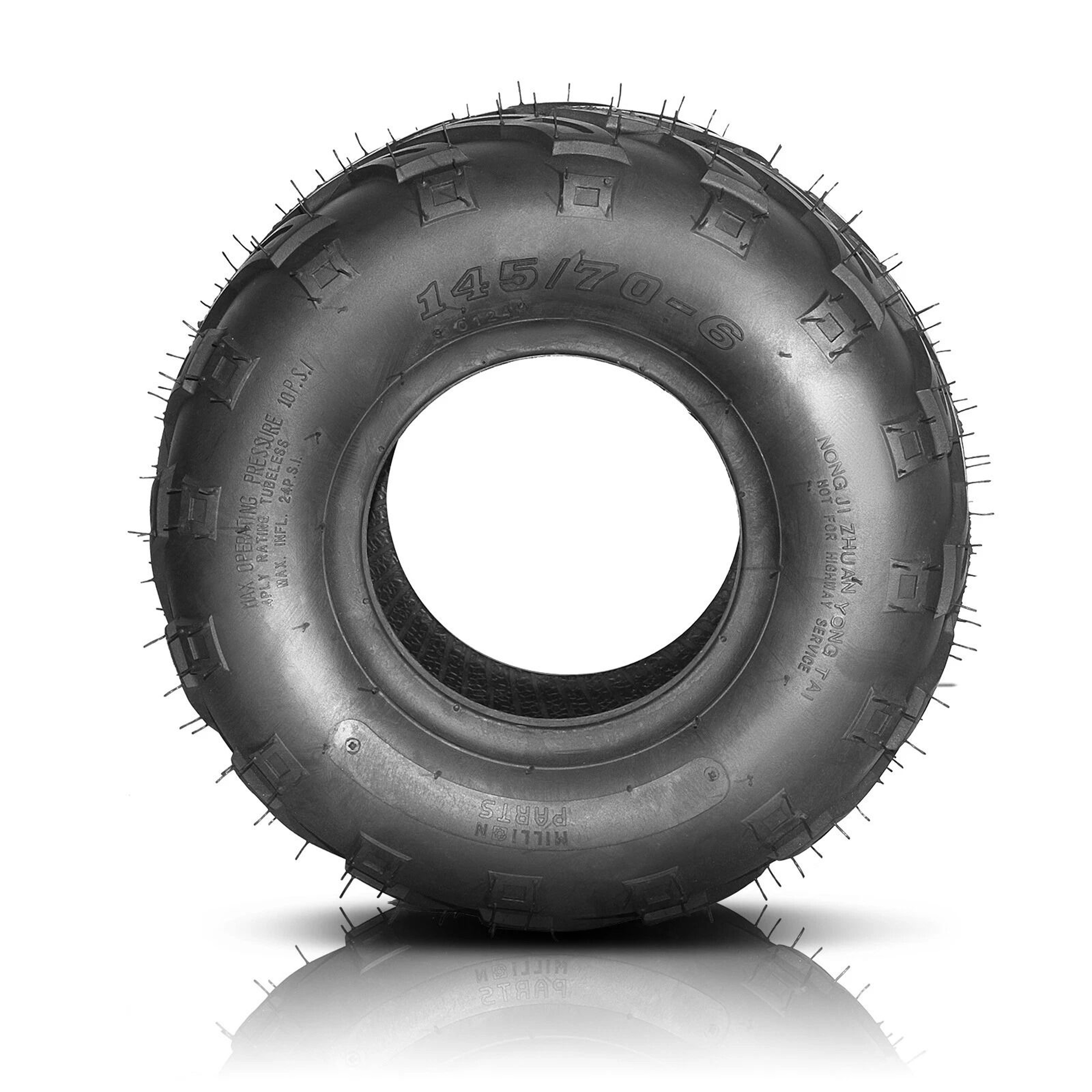 Durable ATV Go Kart Tires 4 Ply Front  Rear Set 3