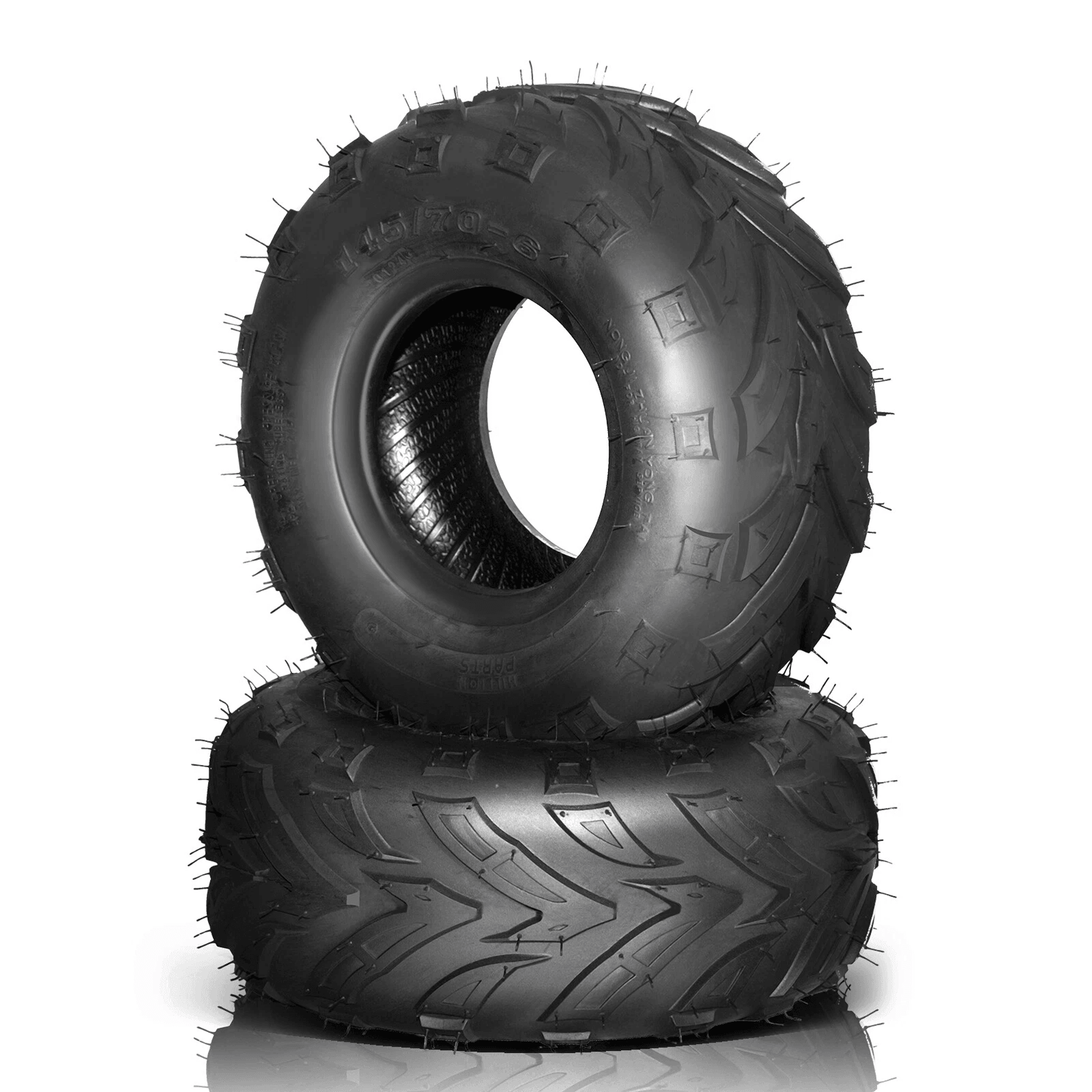 Durable ATV Go Kart Tires 4 Ply Front  Rear Set 9
