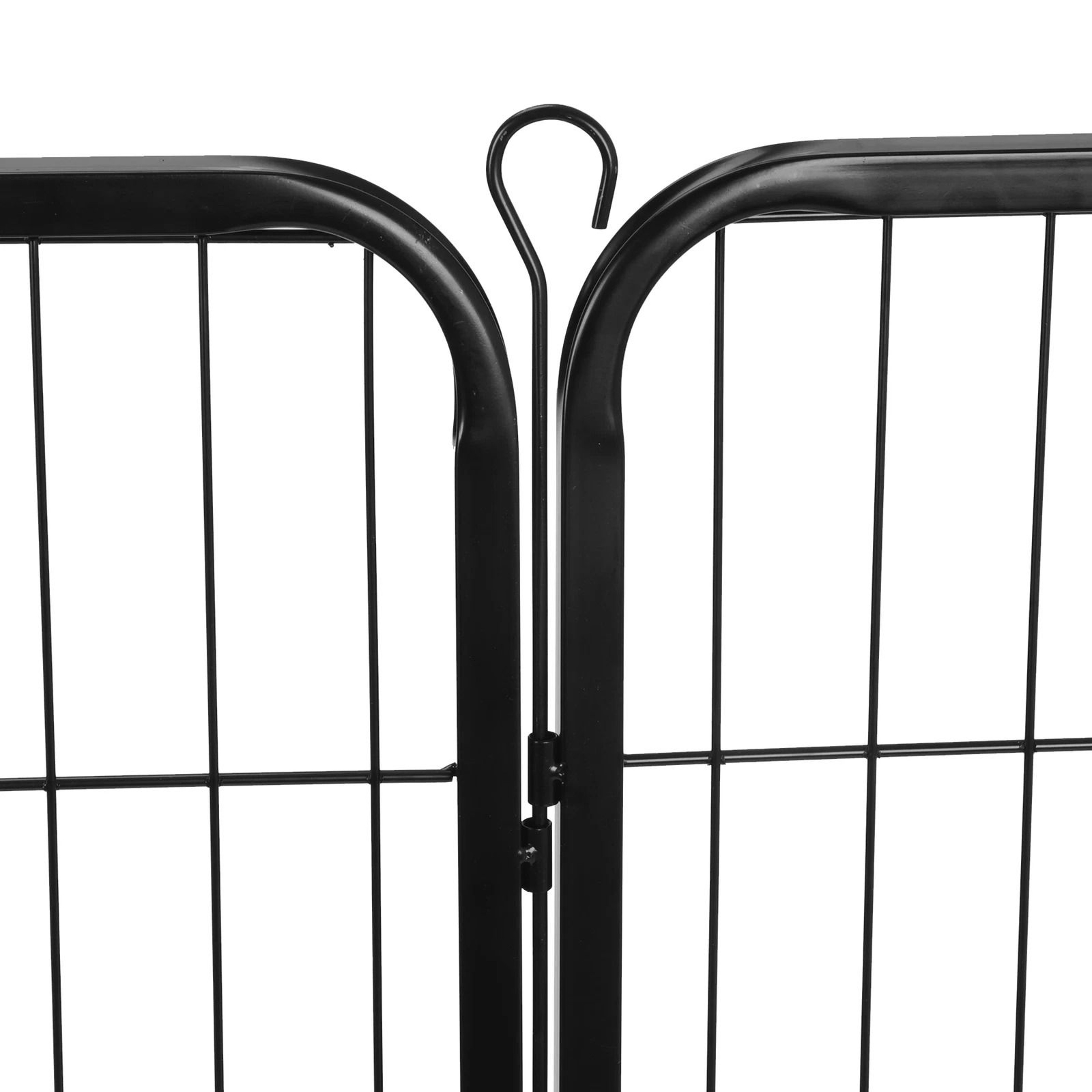 24 Panel Portable Dog Playpen Fence Foldable Pet Exercise Pen For Yard RV  Camping 8