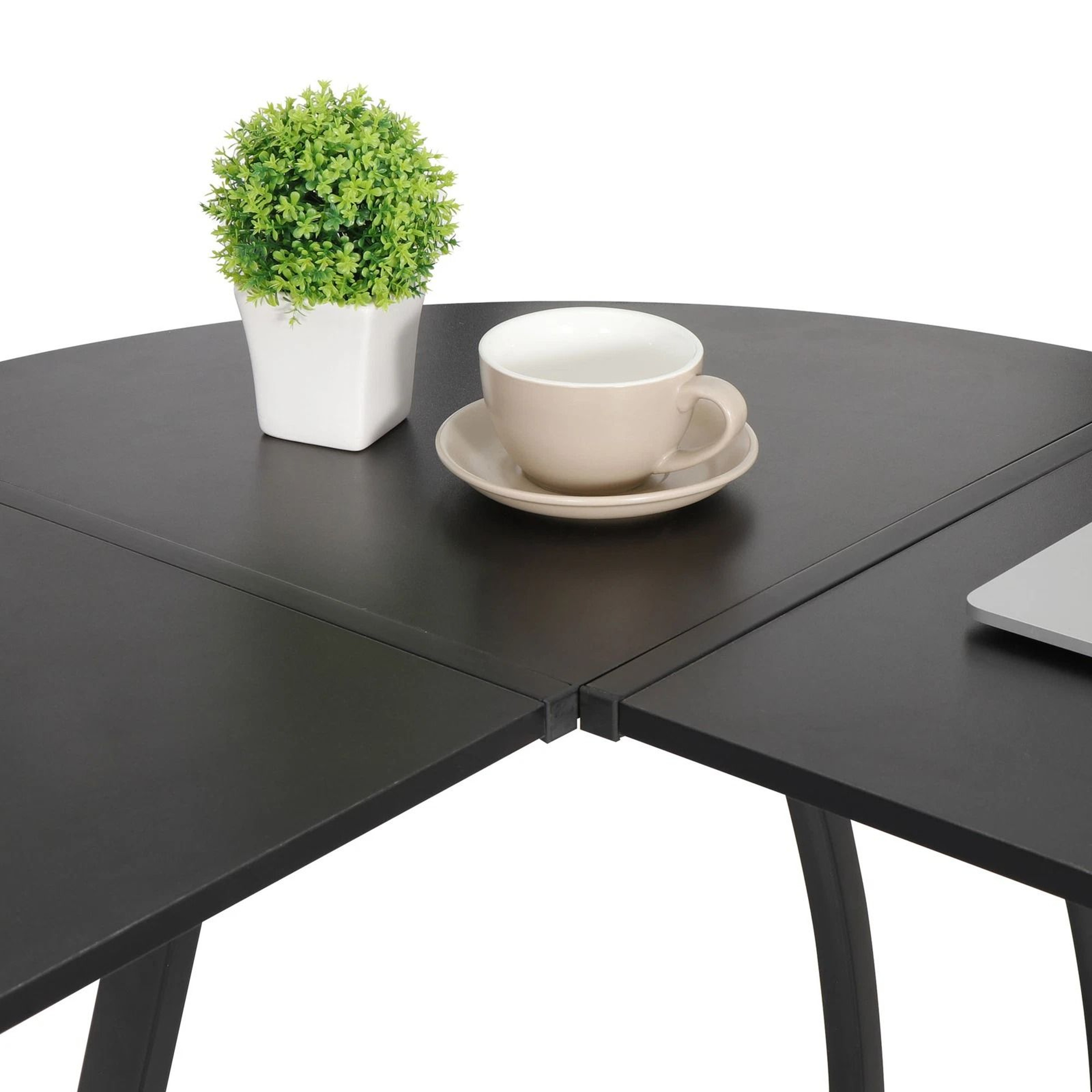 L Shaped Gaming Desk Corner Computer Desk Multifunctional PCLaptop Study Table Workstation With Spa 3
