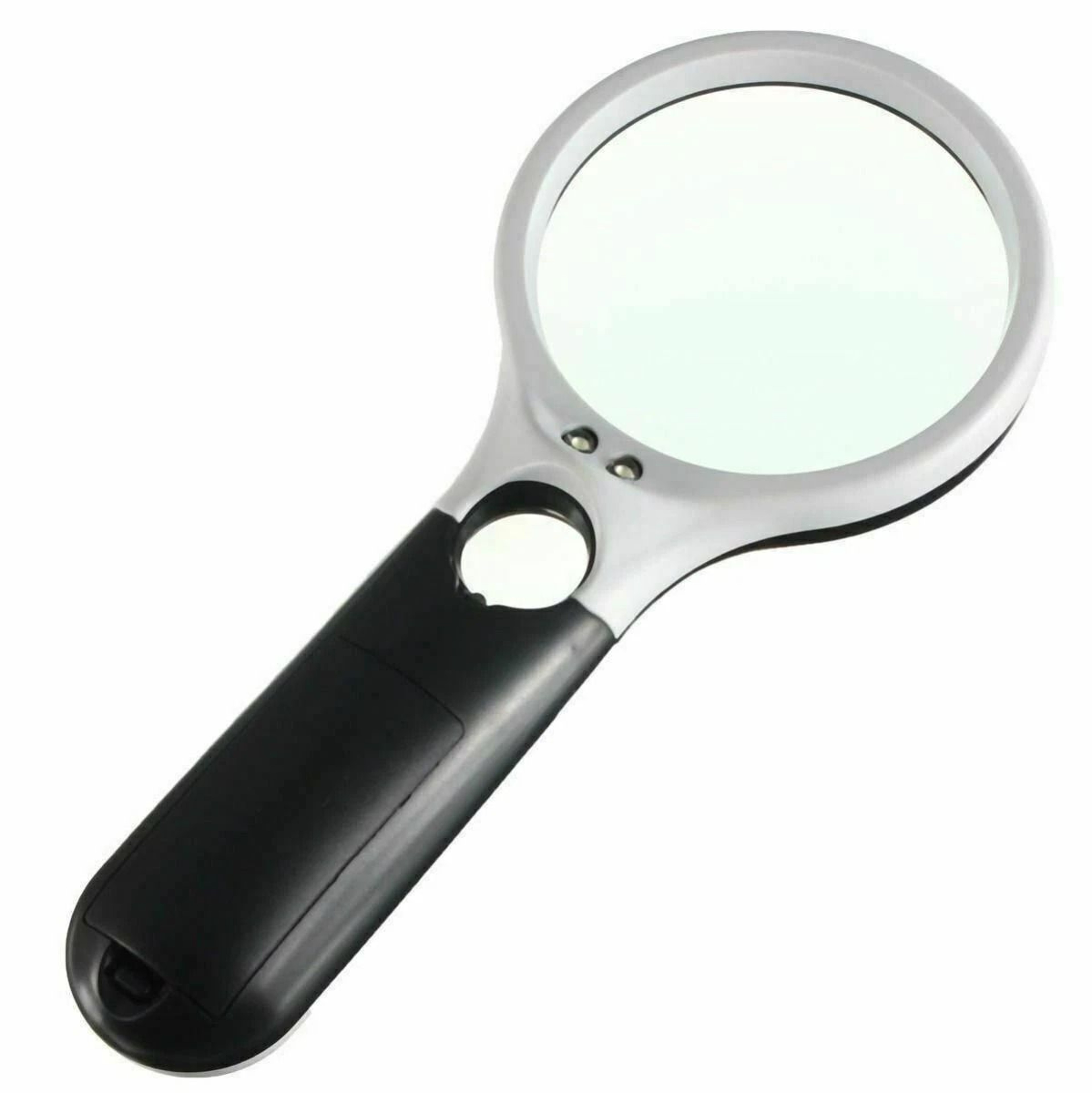 45X Handheld Magnifier With LED Light Jewelry Loupe And Reading Glass 0