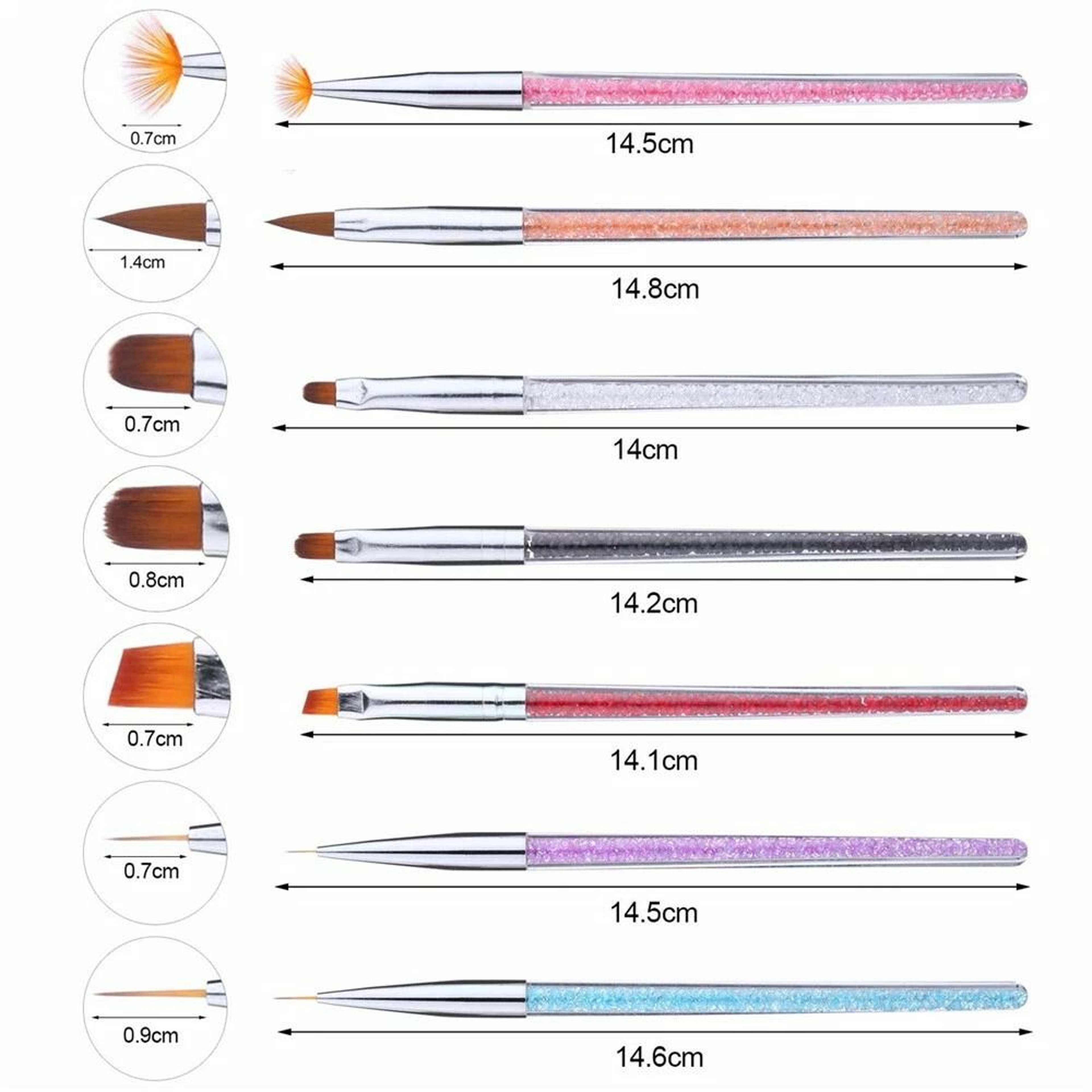 Nail Art Brush Set Dotting Painting  Drawing Tools For Stunning Nail Designs 2