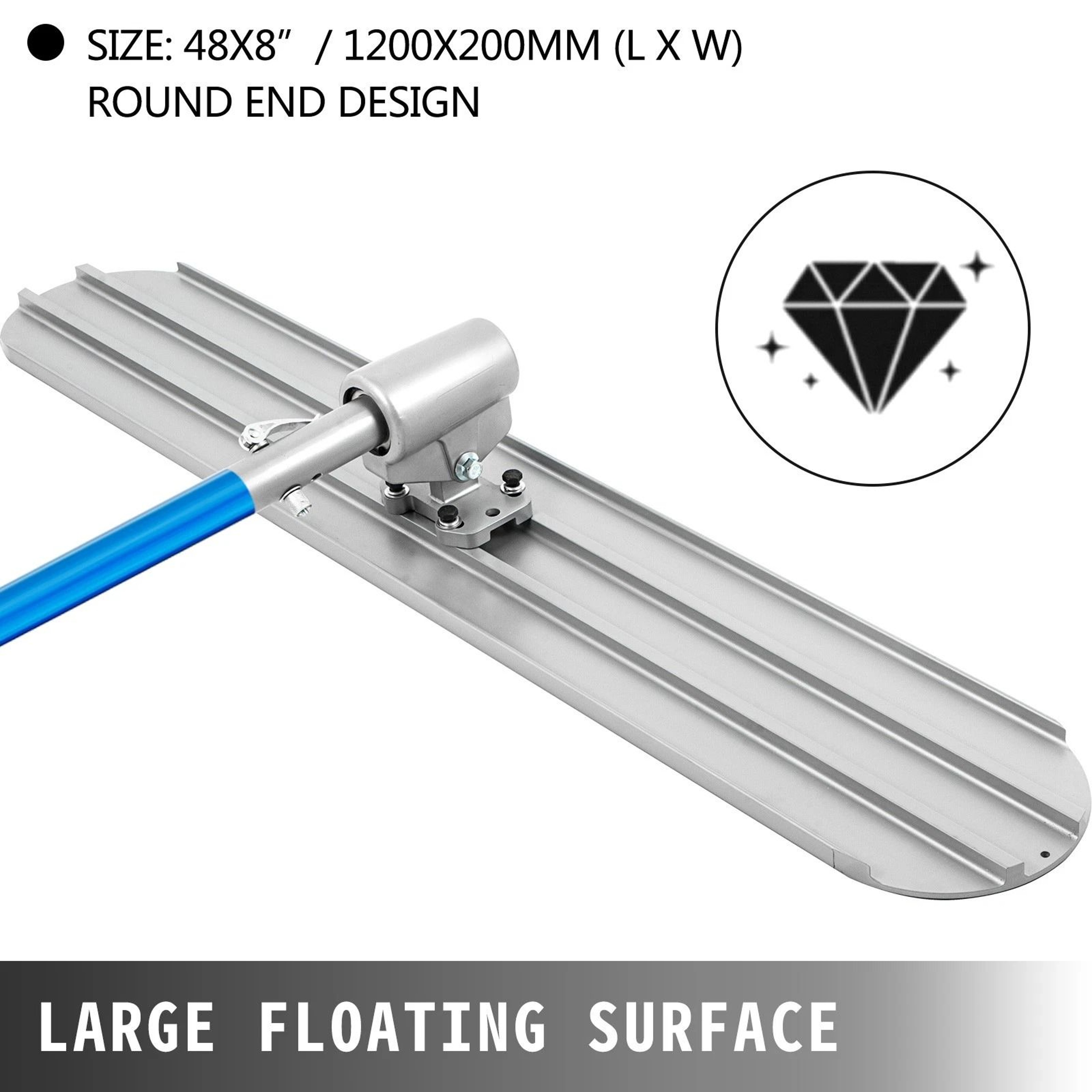 Bull Concrete Float Adjustable Concrete Trowel Float Tool With Handles 8