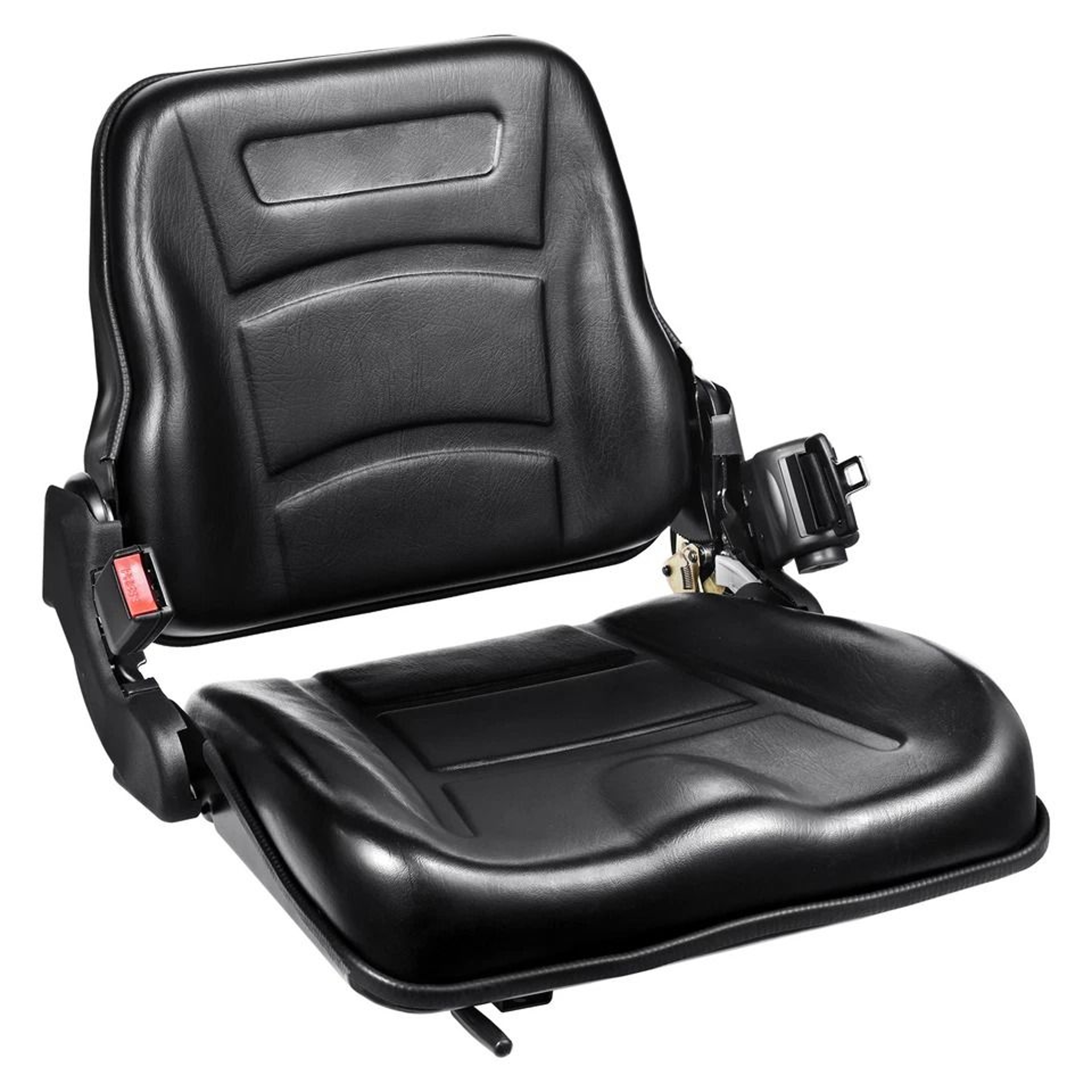 Universal Forklift Seat Fold Down Tractor Seat Replacement With Adjustable Backrest And Safety Seat 9