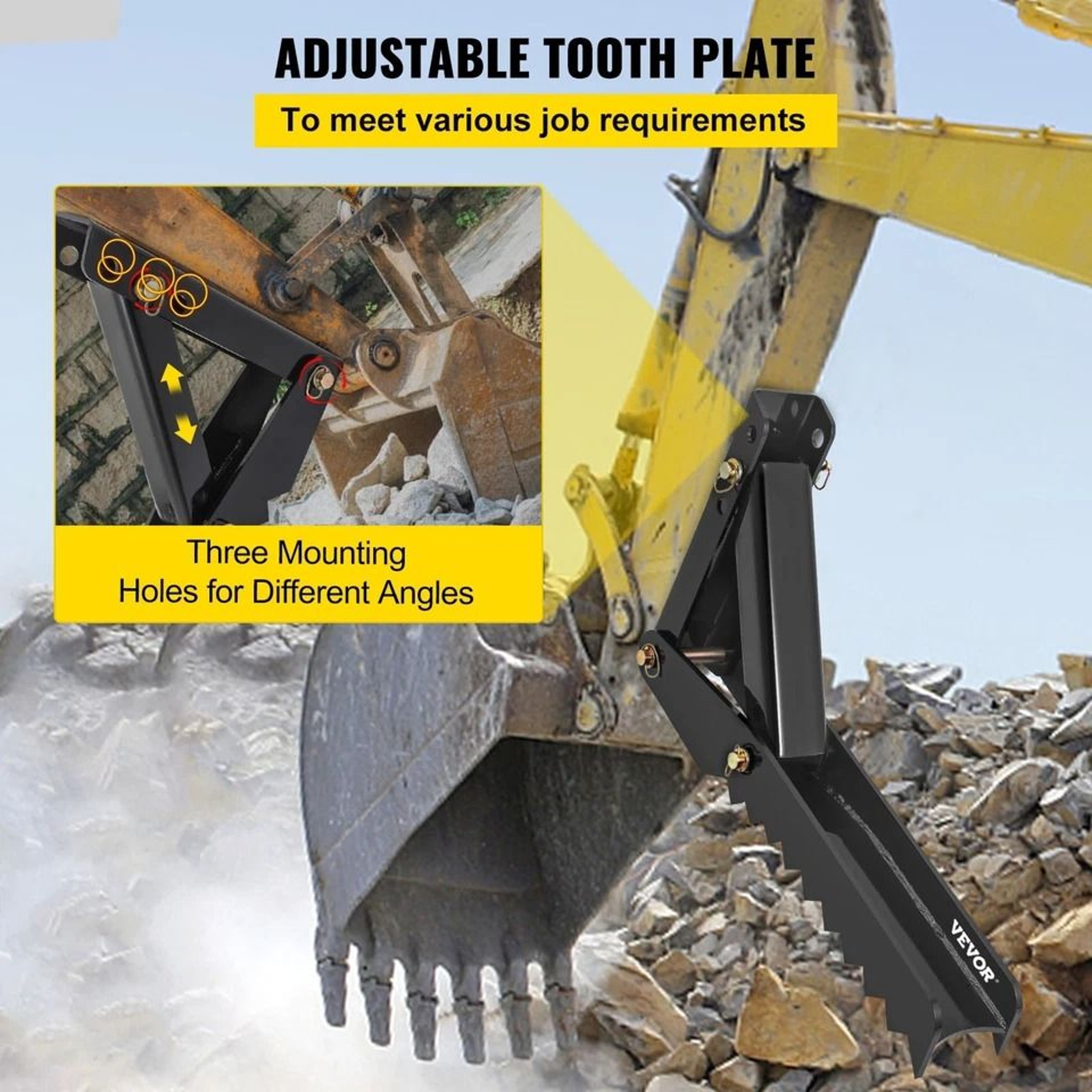 Universal Backhoe Thumb Claw Steel Plate Excavator Attachment For Tractor 6
