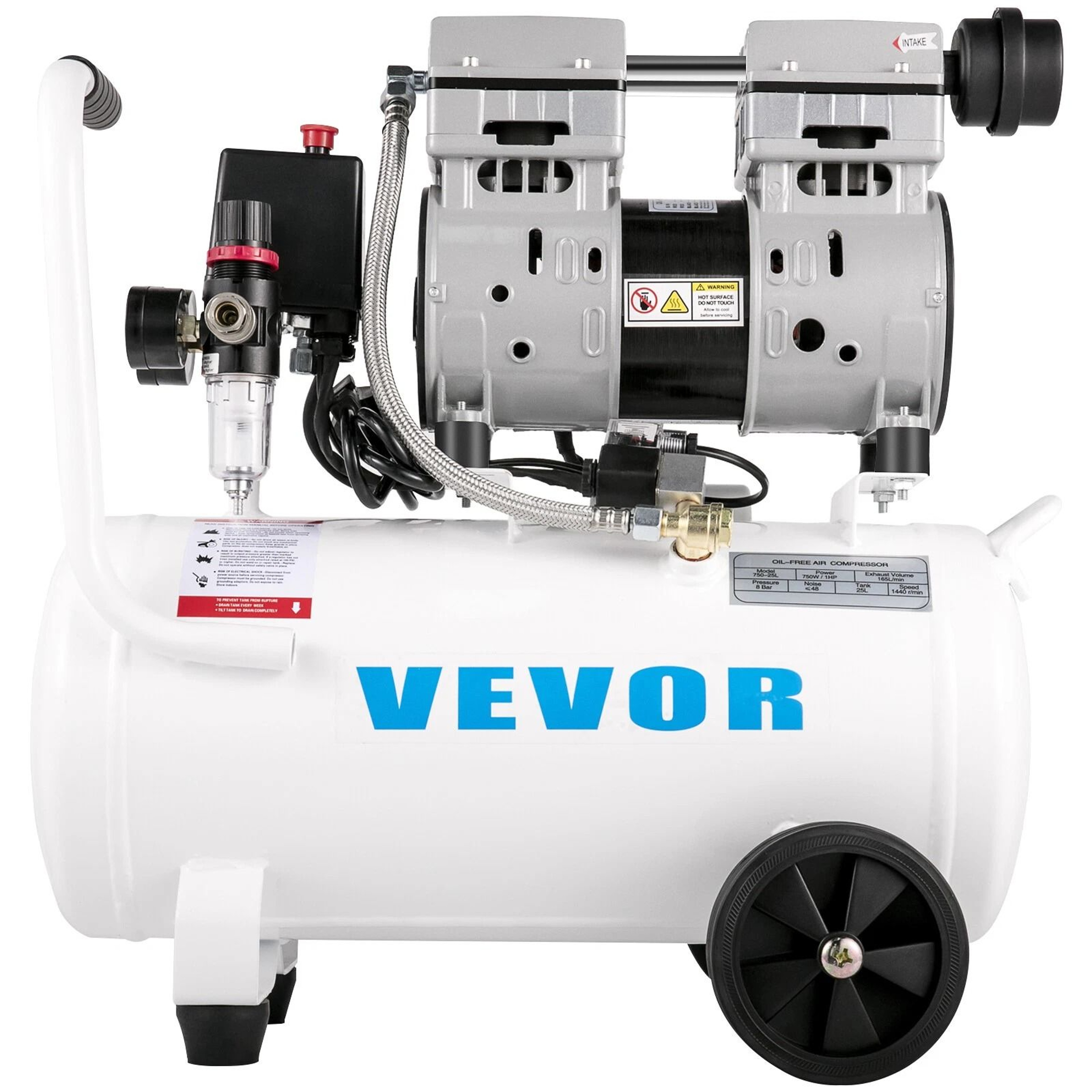 Ultra Quiet Oil Free Air Compressor Compact  Durable 2
