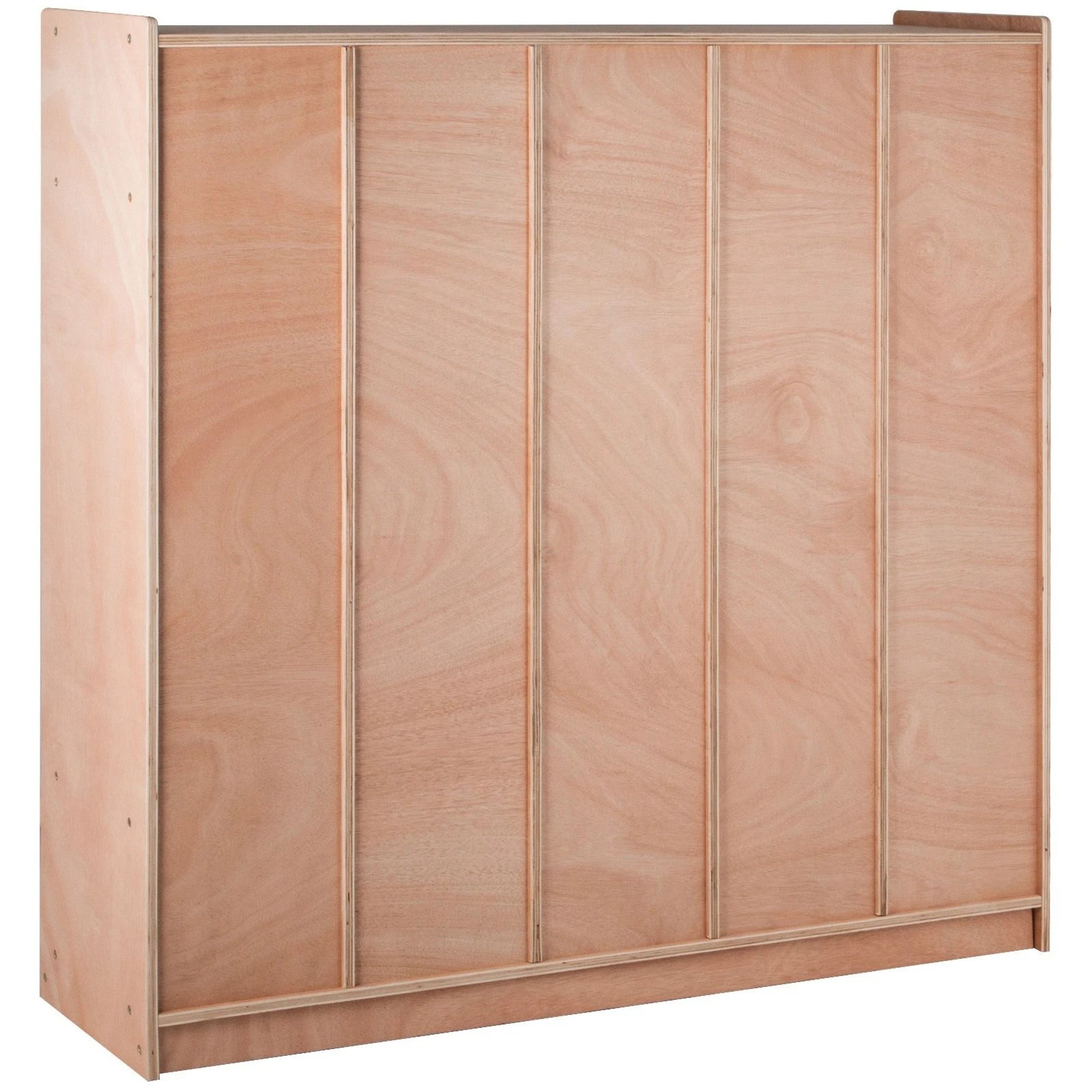Premium 5 Section Daycare Cubby Coat Rack And Kids Storage Organizer With Hooks  Bins 9