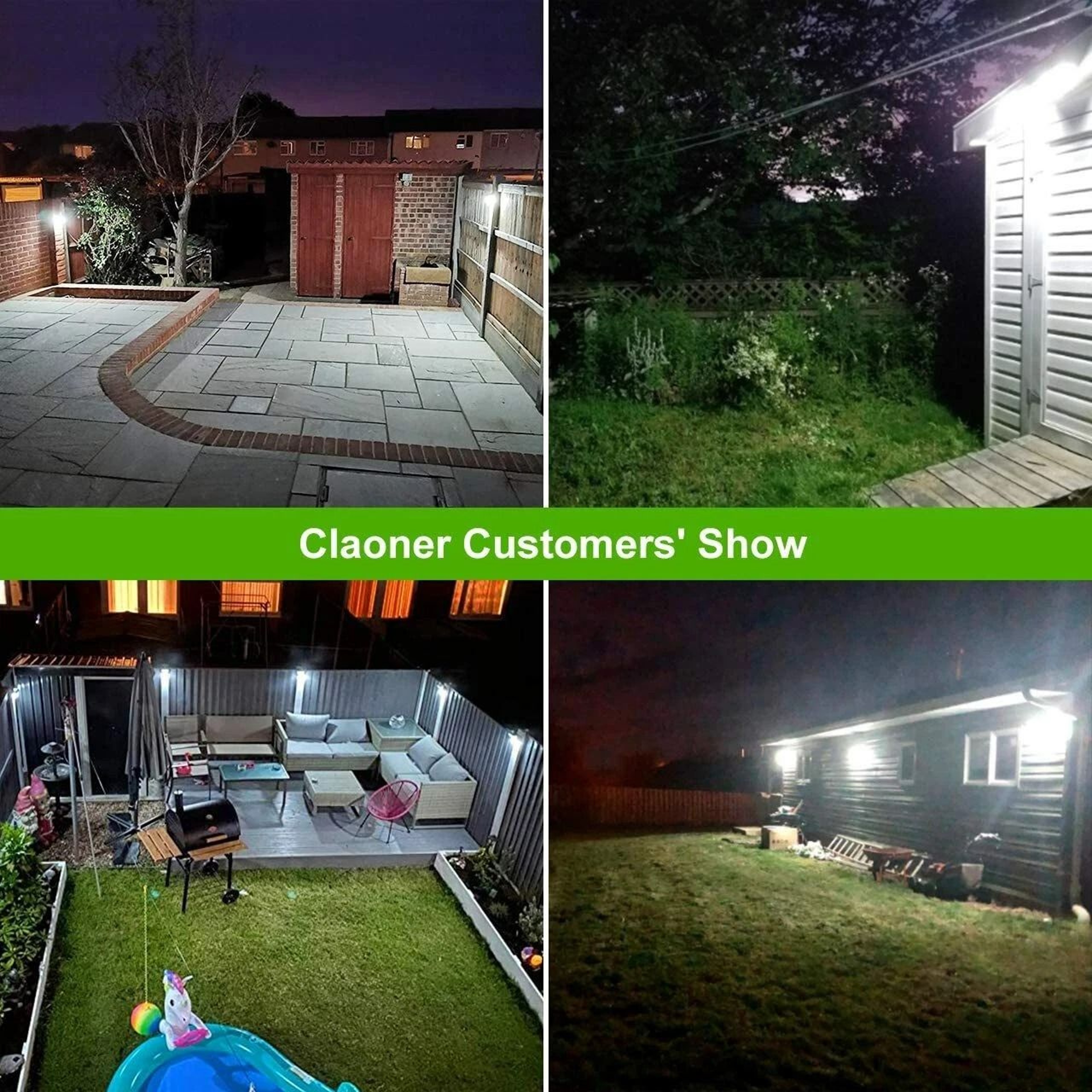 SolarPowered LED Motion Sensor Outdoor Security Lights 1