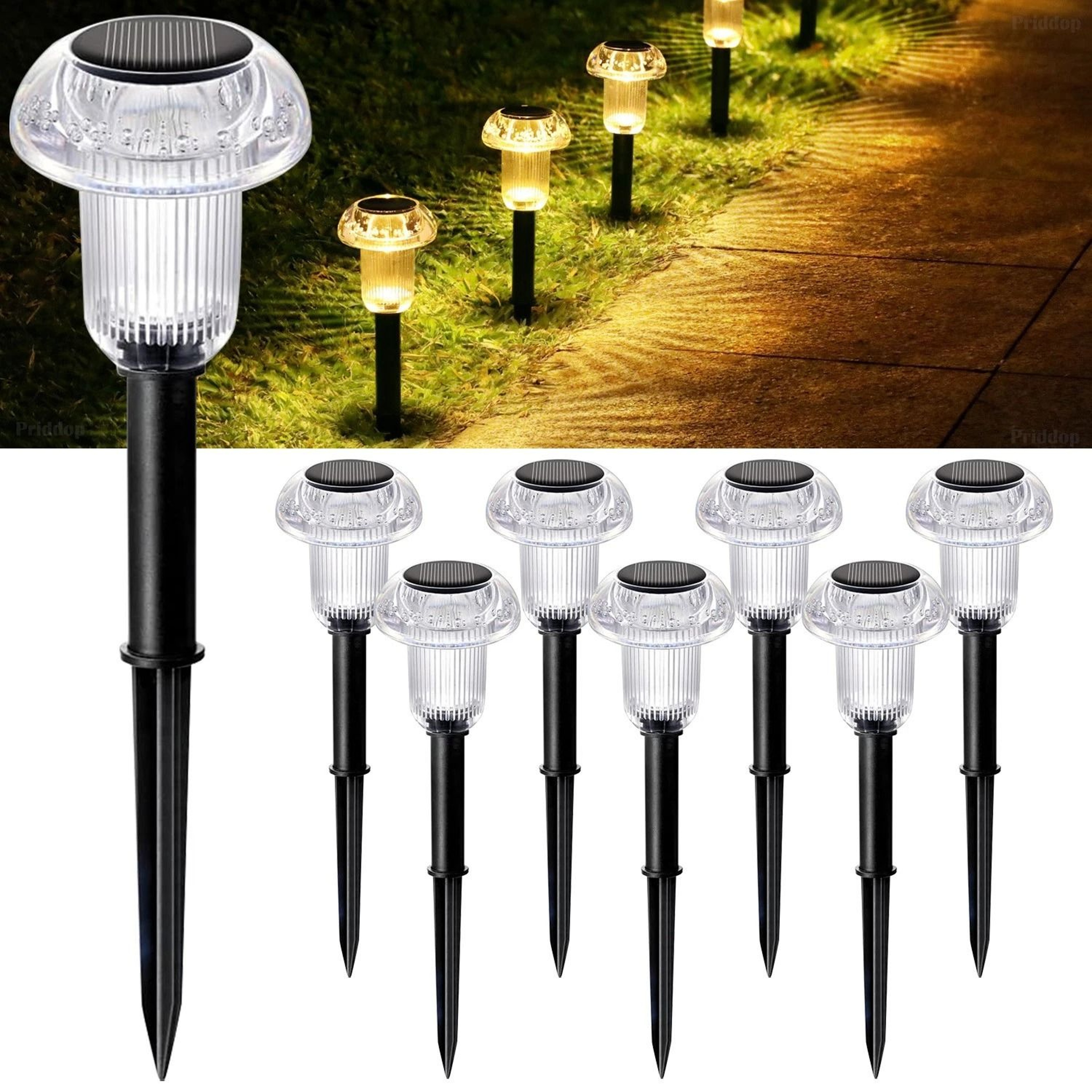 Solar Power Landscape Lights LED Outdoor Garden Yard Pathway Lamps 11