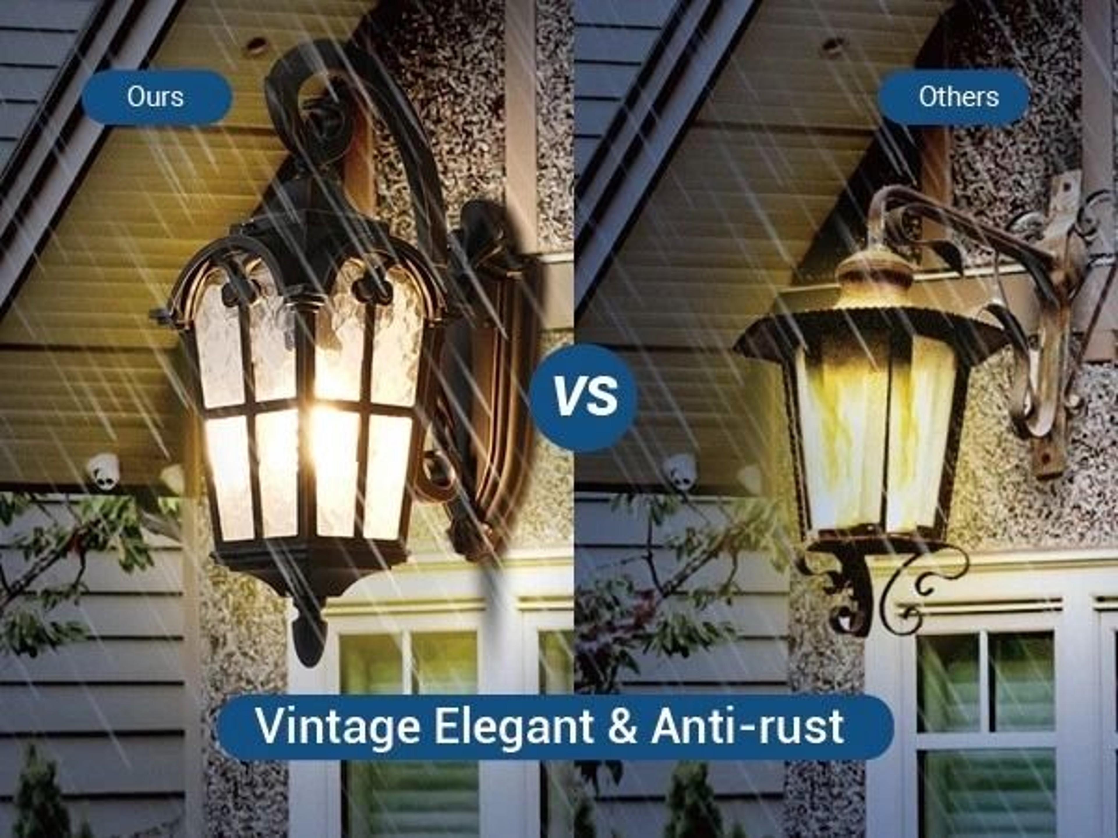 Dusk To Dawn Outdoor Wall Light Waterproof Energy Saving Exterior Lighting Fixture 4