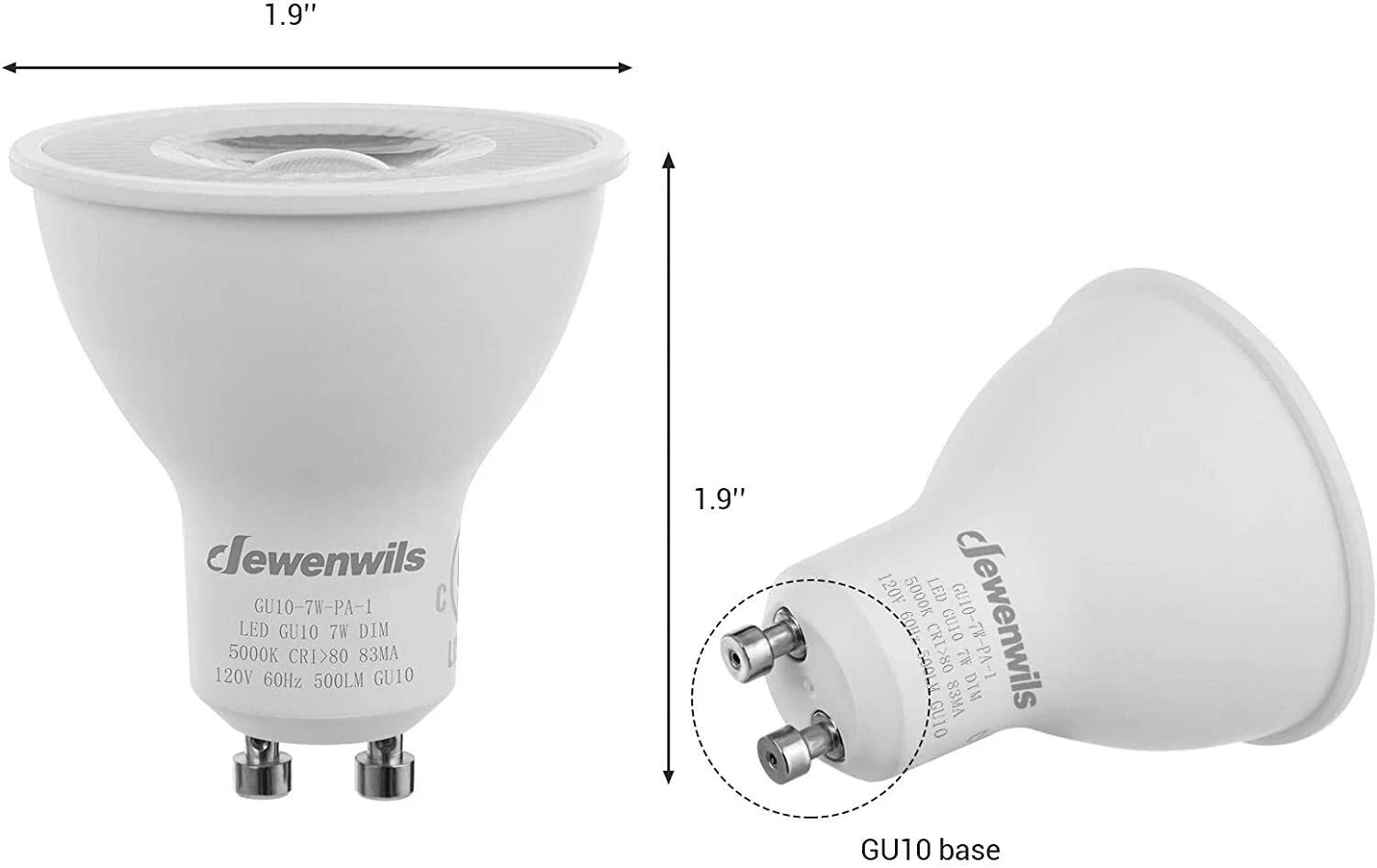 GU10 Dimmable LED Bulbs Daylight 2
