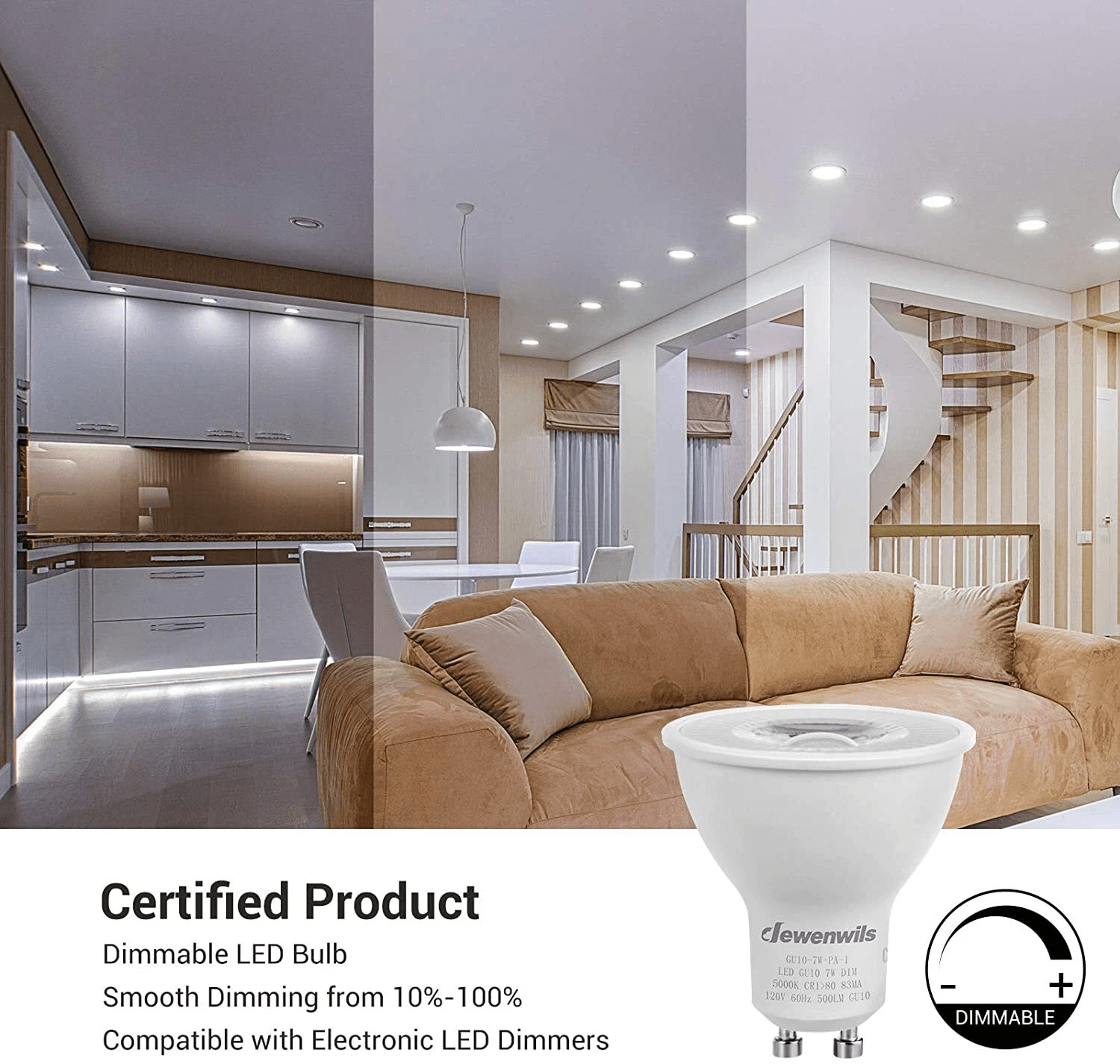 GU10 Dimmable LED Bulbs Daylight 3
