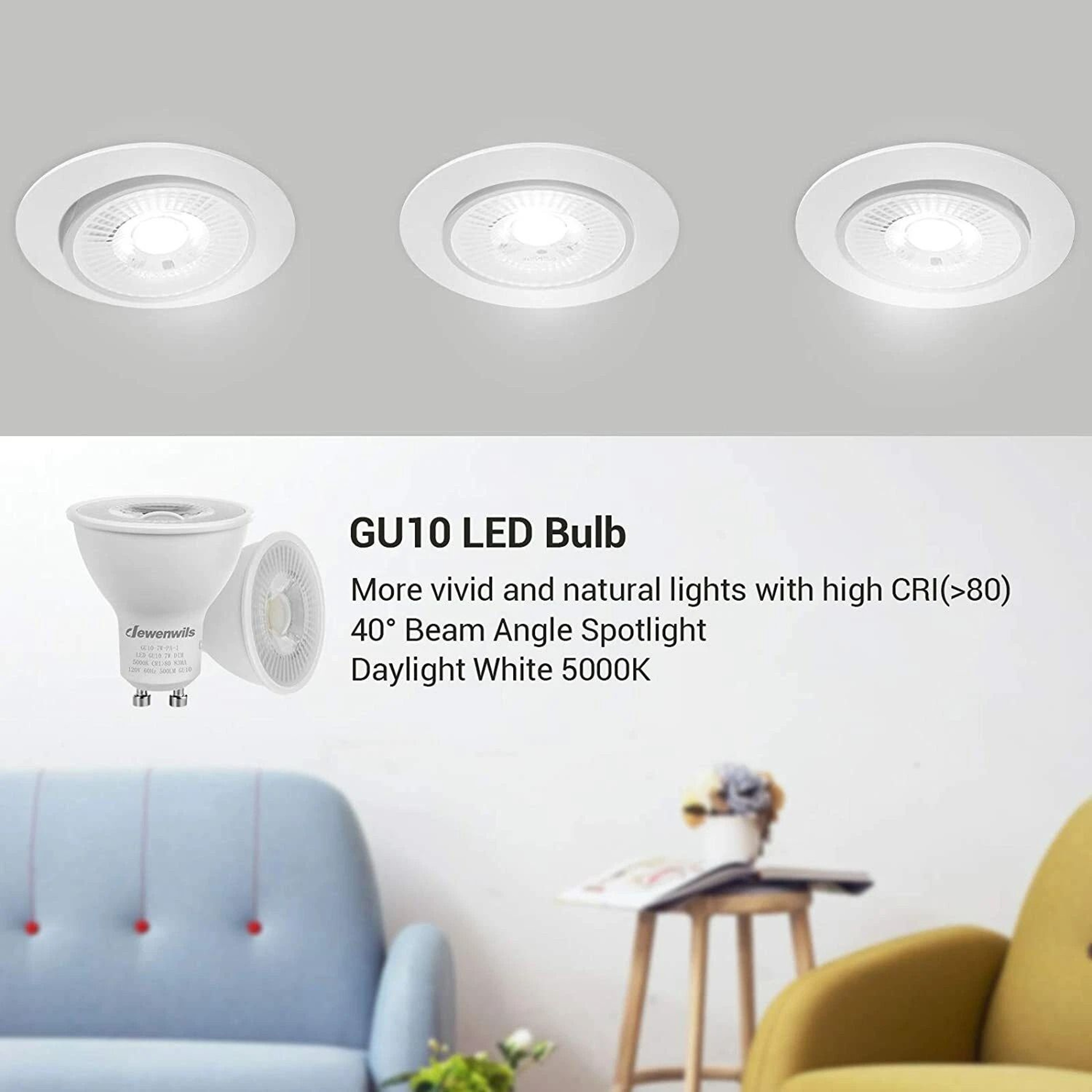 GU10 Dimmable LED Bulbs Daylight 6
