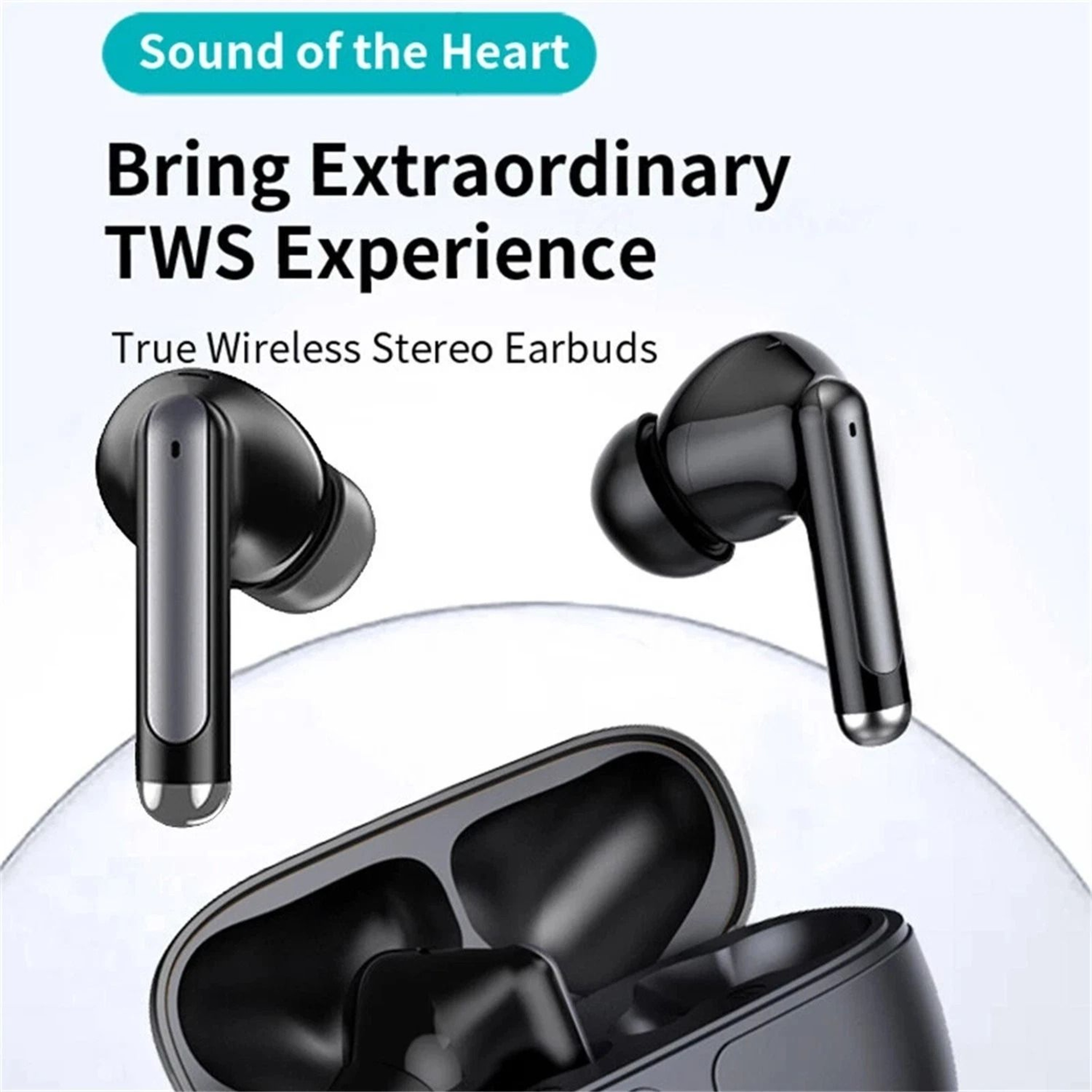 Wireless Sport Bluetooth TWS Headset Earbuds With Mic Stereo Sound  Comfortable Fit 1