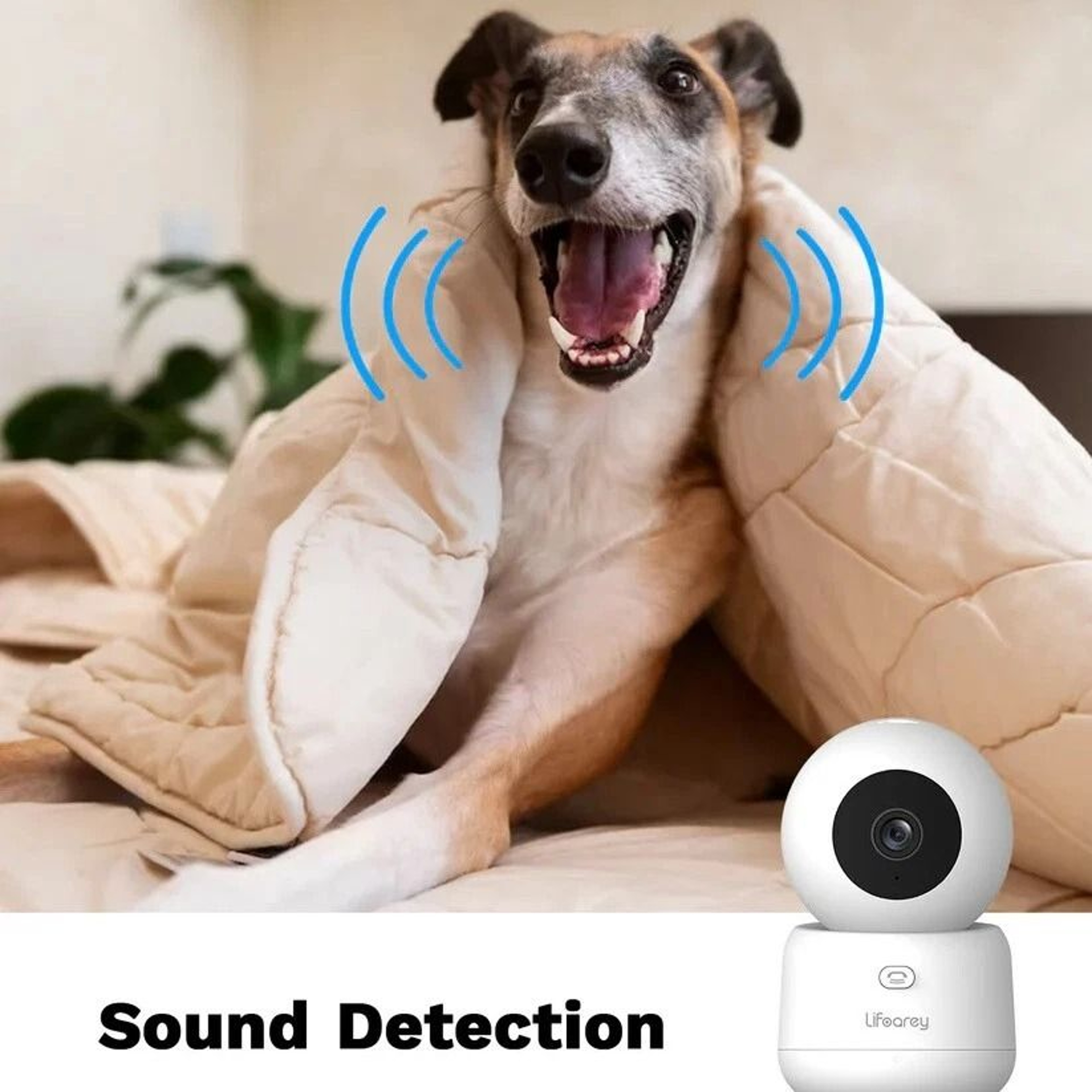 Lifoarey Indoor Home Security Camera With Baby Monitor 2 Way Audio  Night Vision 3