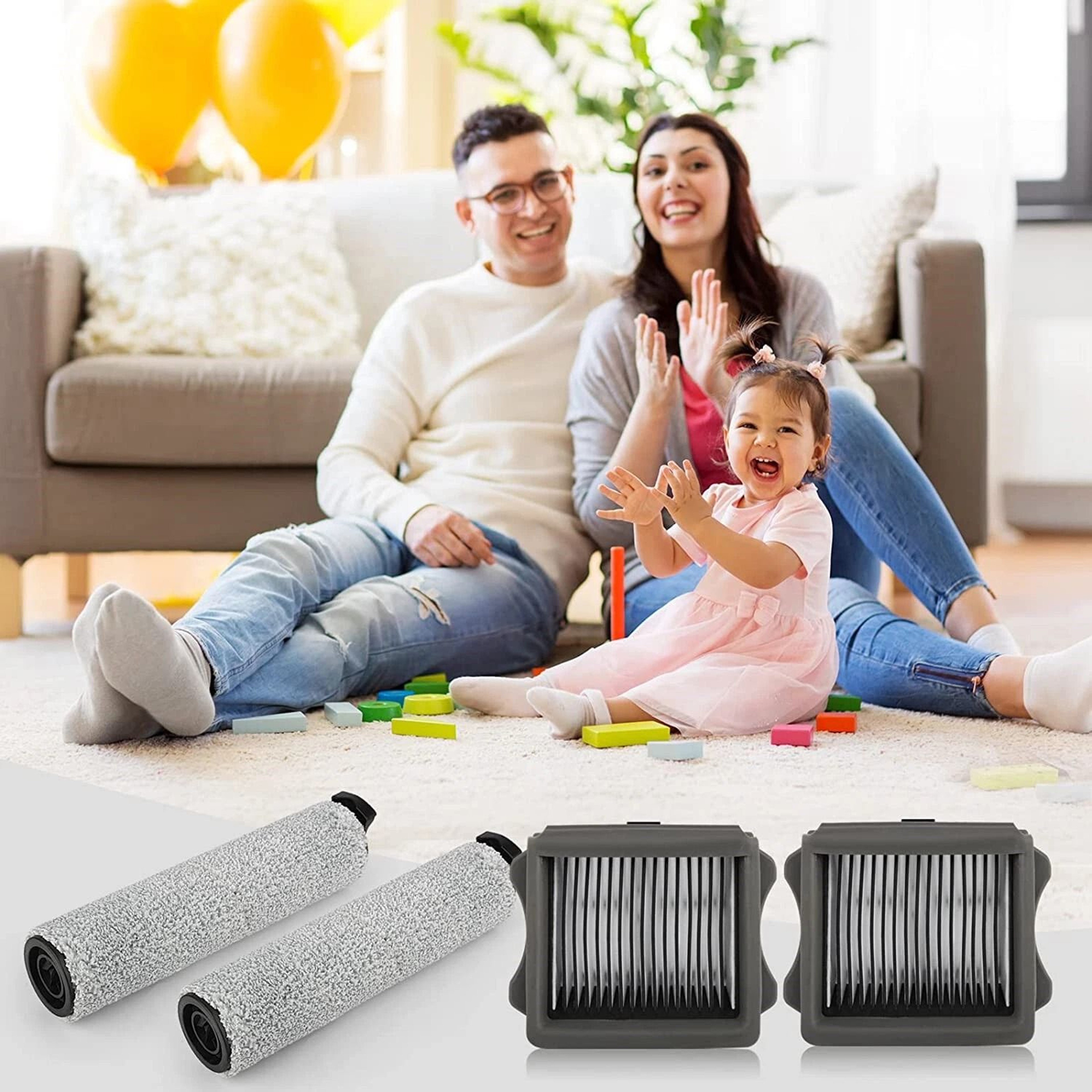 Replacement Filter  Brush Roller For Tineco IFloor 3  One S3  Premium Clean Durable Parts 0