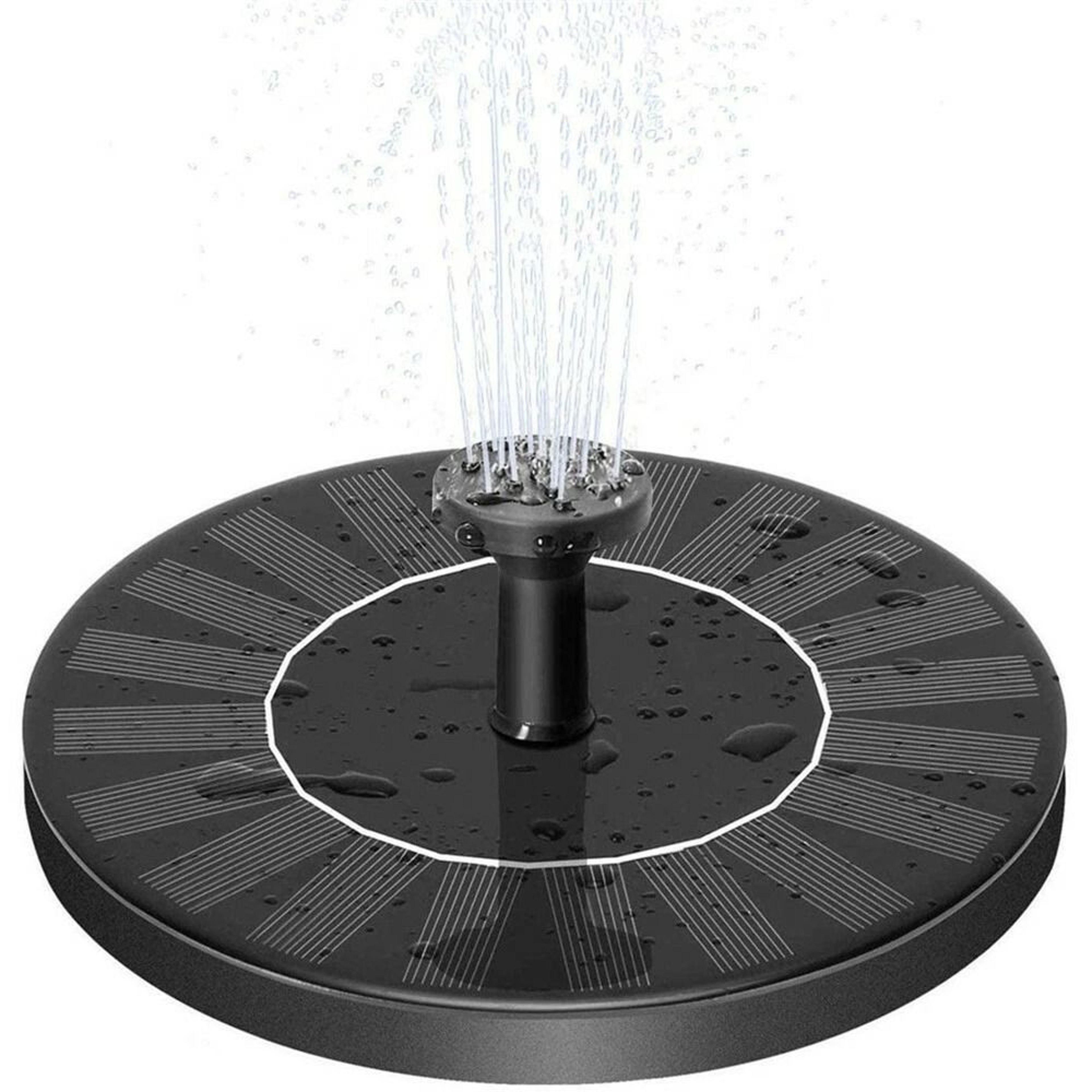 Solar Power Bird Bath Fountain Pump With Solar Fountain And Nozzles EcoFriendly Garden Water Featur 0