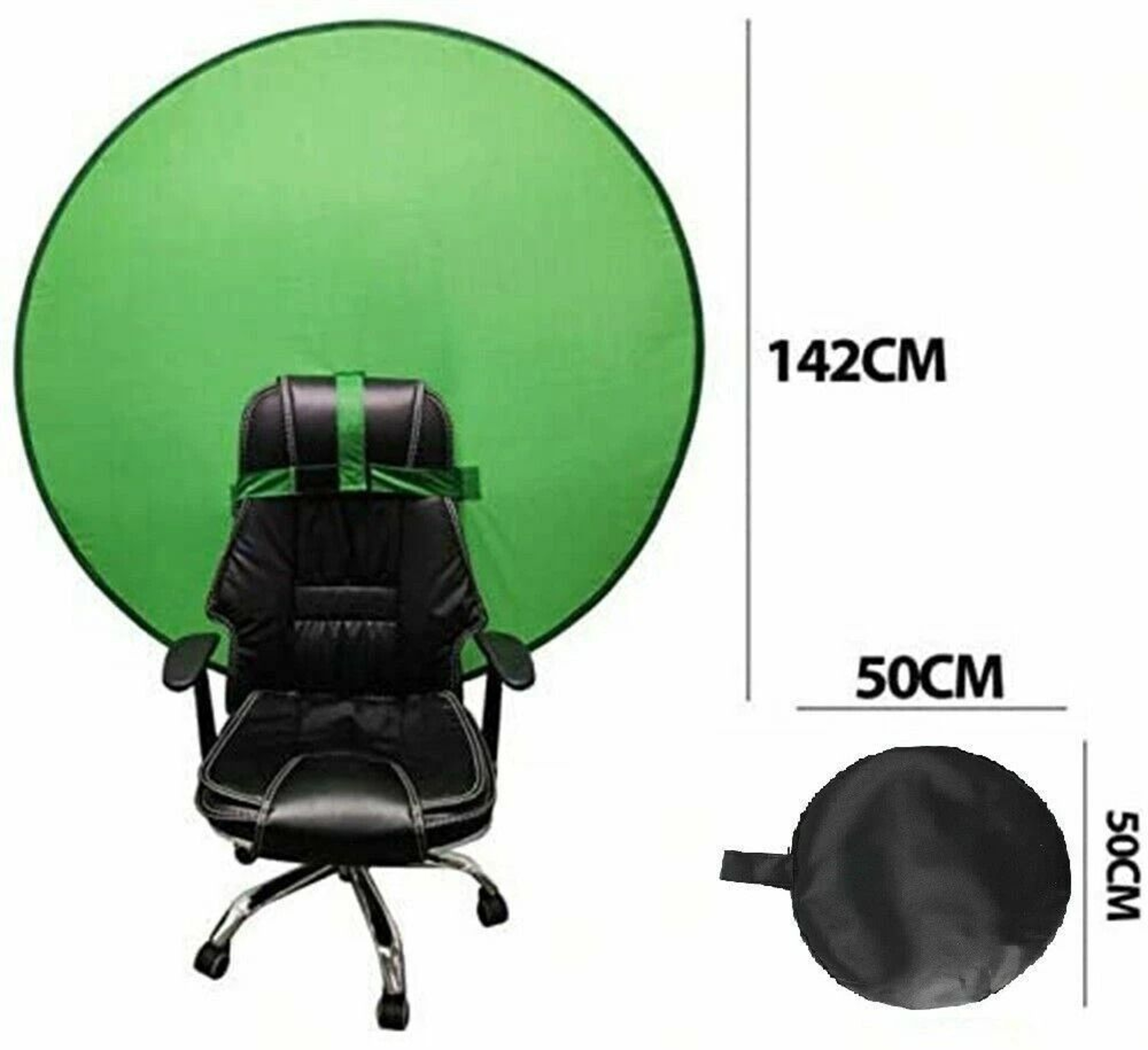 Round Green Screen Photography Backdrop Perfect For Photo  Video Studio 1