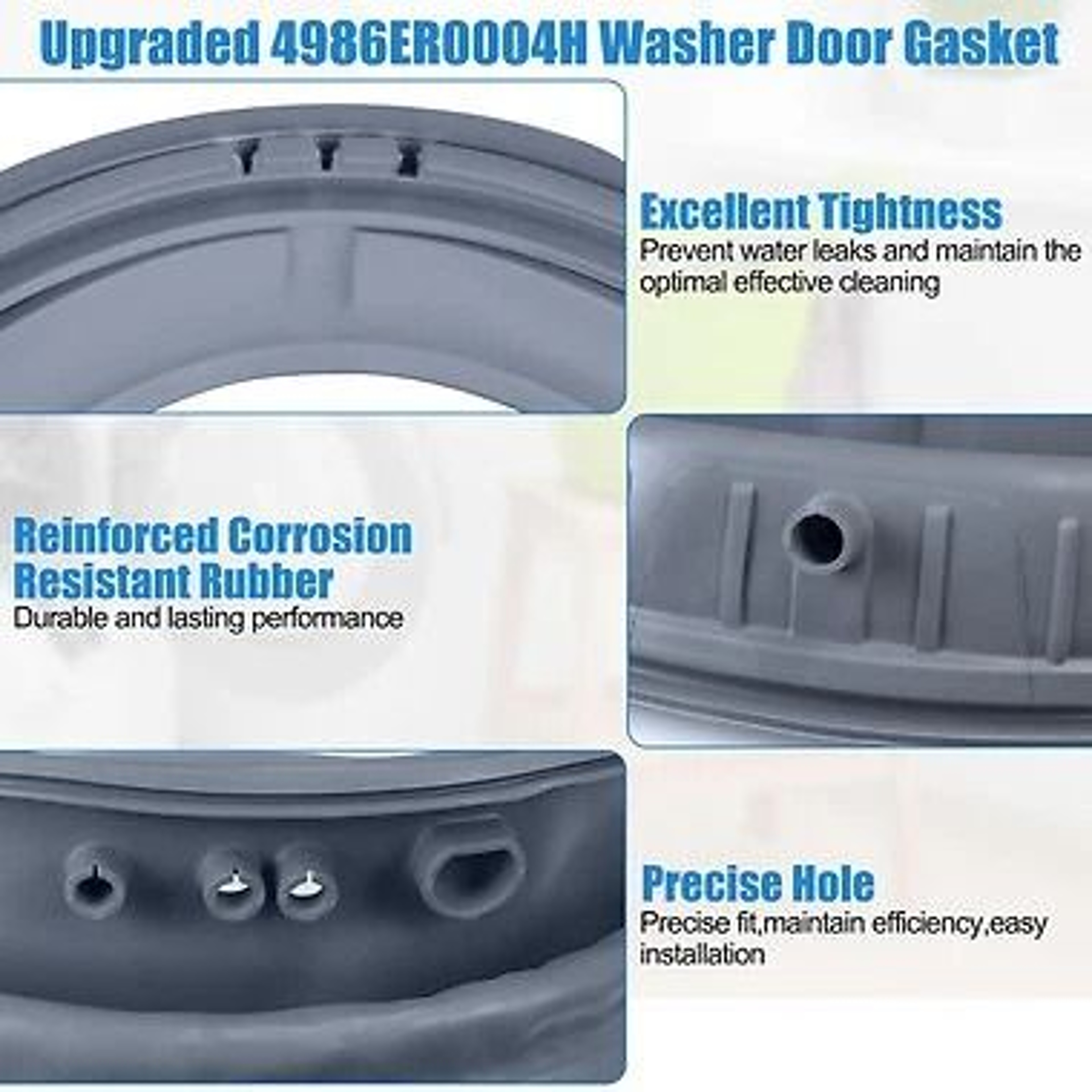 Washer Door Boot Gasket For LG Durable Replacement For Washer Repairs 3
