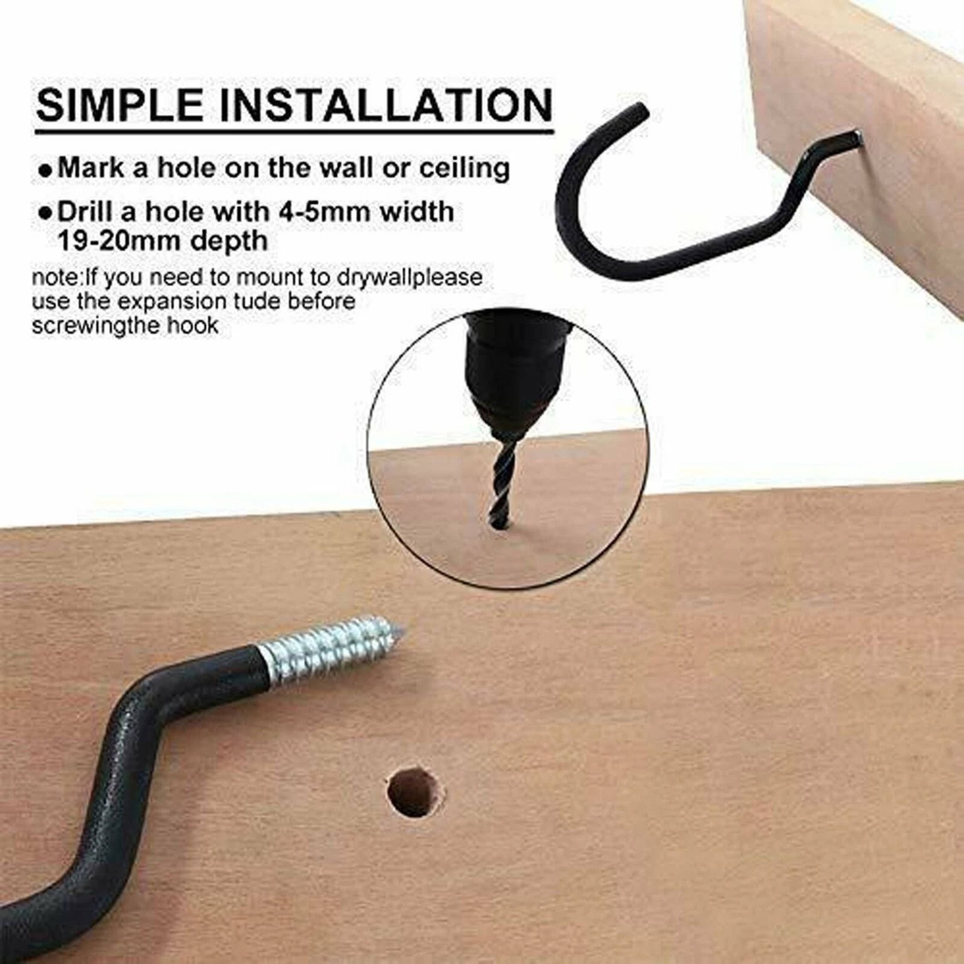 Heavy Duty Wall Mount Bike Hanger Hooks For Garage Tool  Bike Storage 3