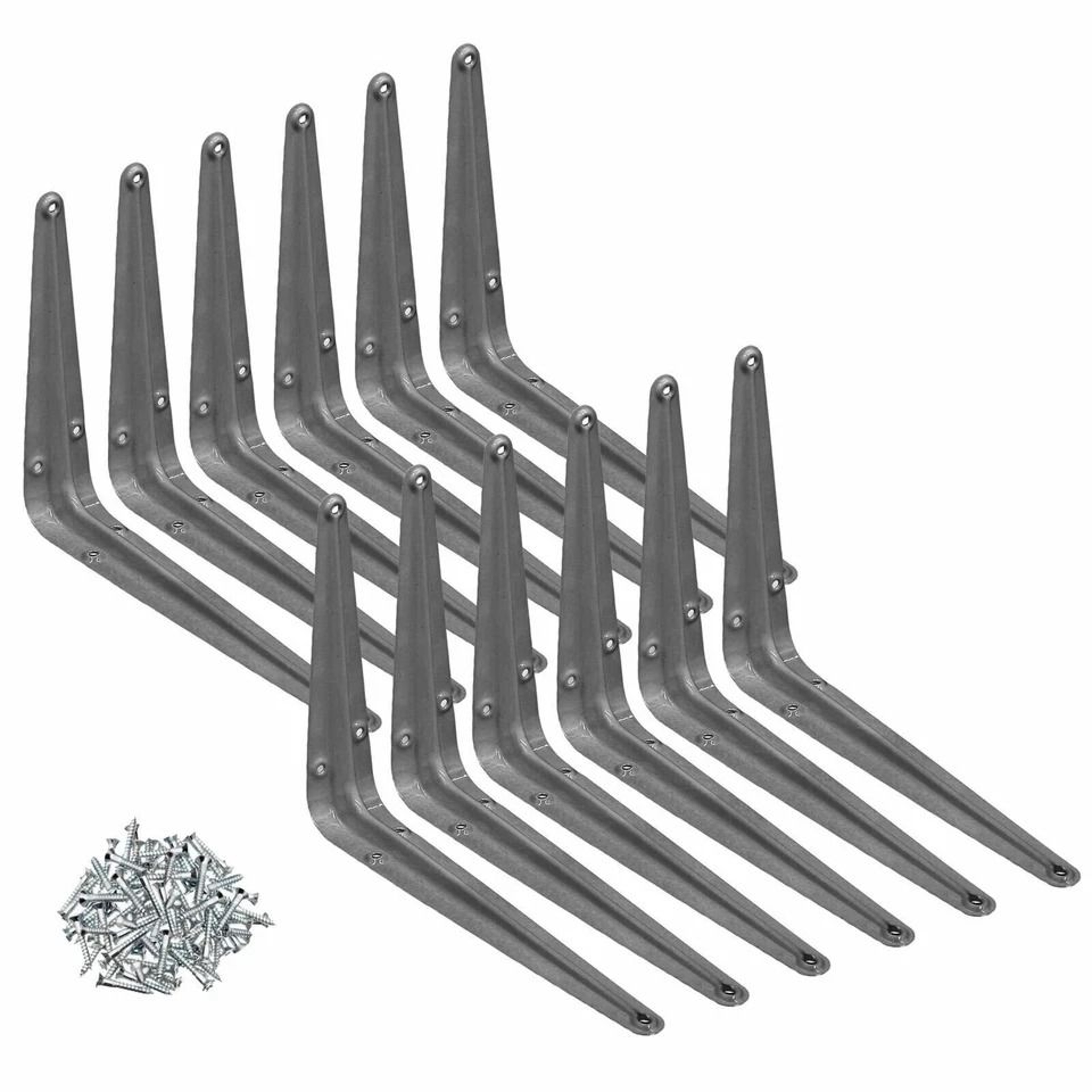 Industrial Metal Shelf Brackets Wall Mounted Shelf Support For Garage Organization 5