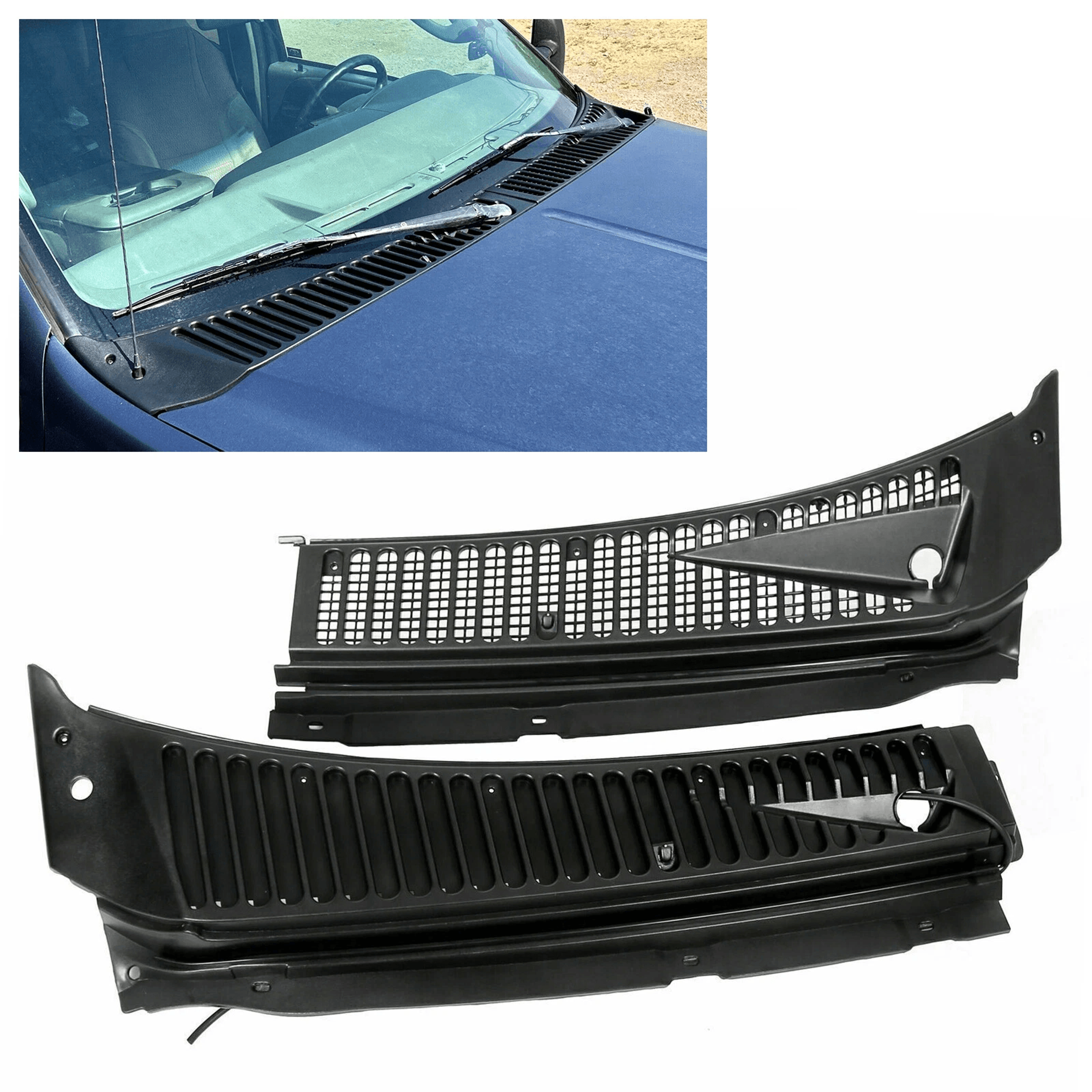 Ford Windshield Wiper Cowl Panel Durable Vent Grille Cover Replacement 0