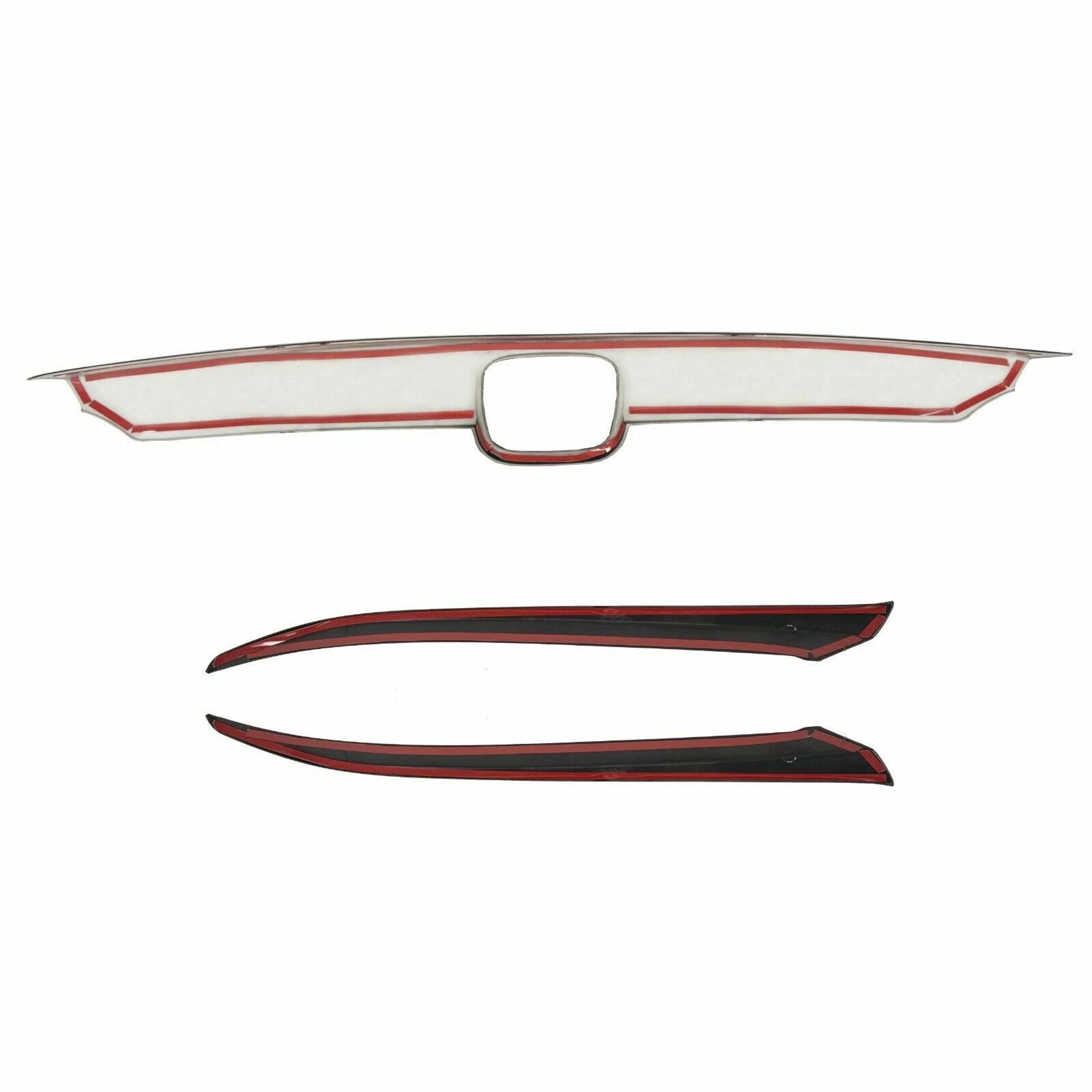 Glossy Black Honda Accord Grille Trim Cover Front Grille Overlay 14