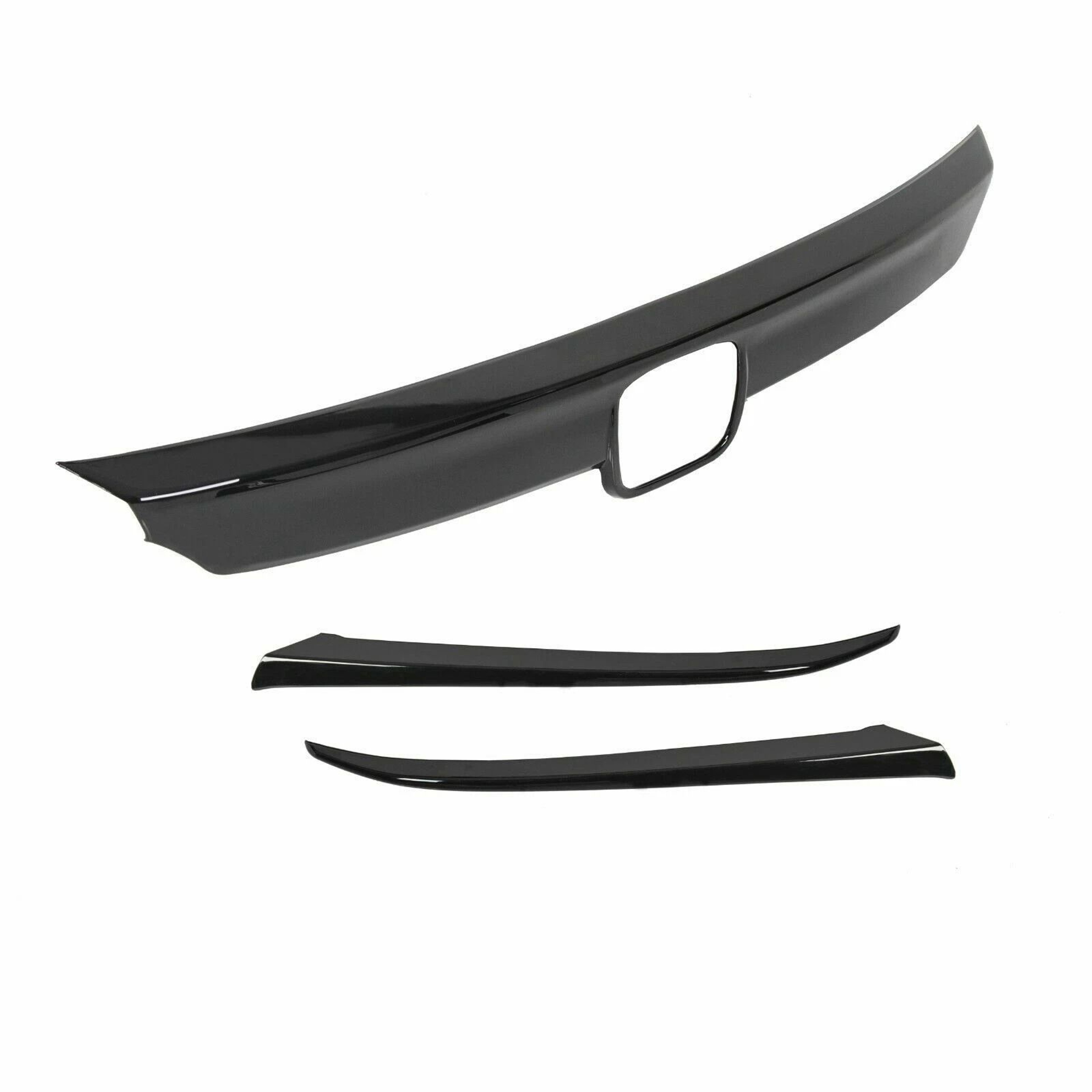 Glossy Black Honda Accord Grille Trim Cover Front Grille Overlay 5