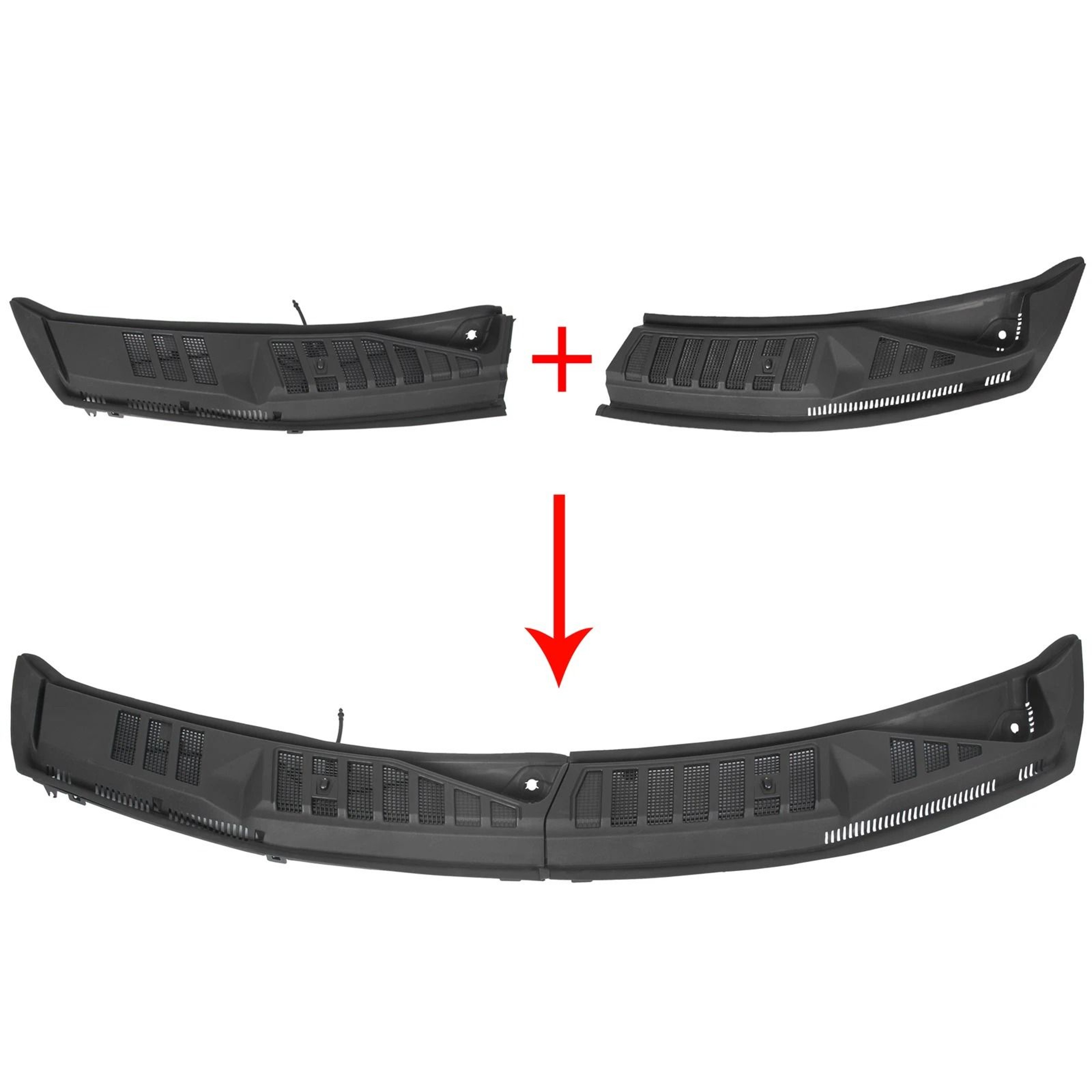 Windshield Wiper Cowl Grille Insert For Ford Durable OEM Replacement 7