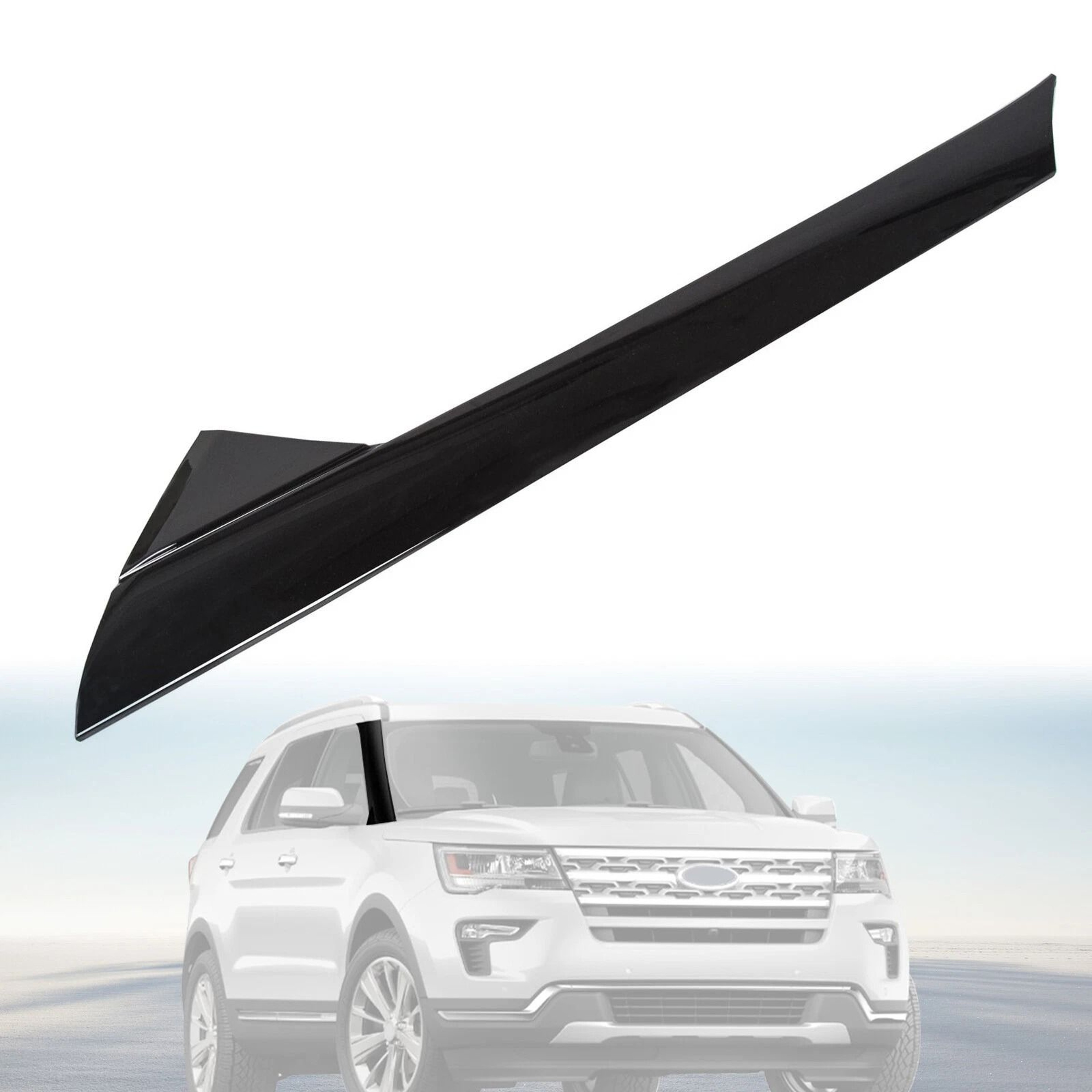 Ford Explorer Passenger Side Windshield Trim Pillar Molding 0
