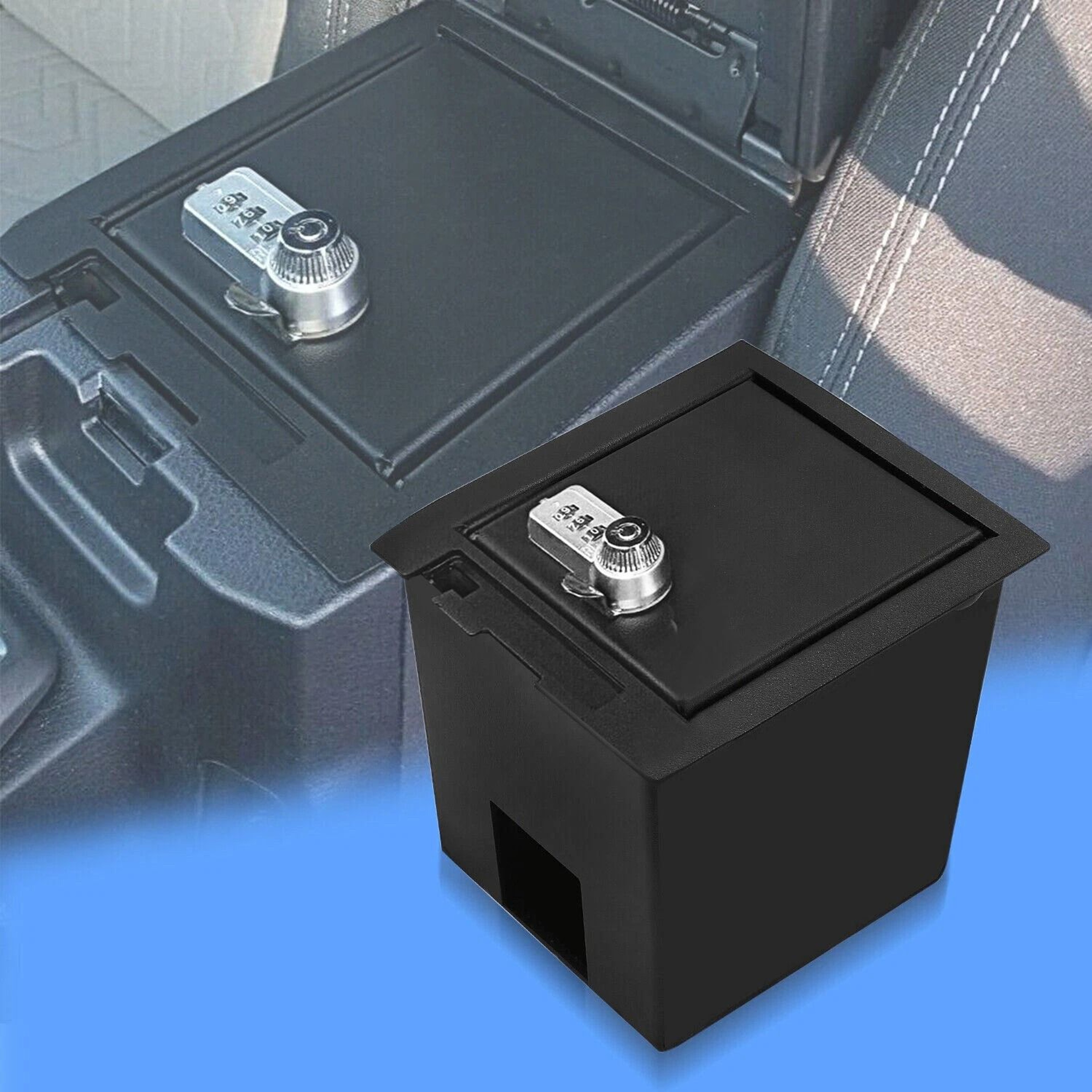 Center Console Safe Storage Vault With USB For Toyota Tacoma 0
