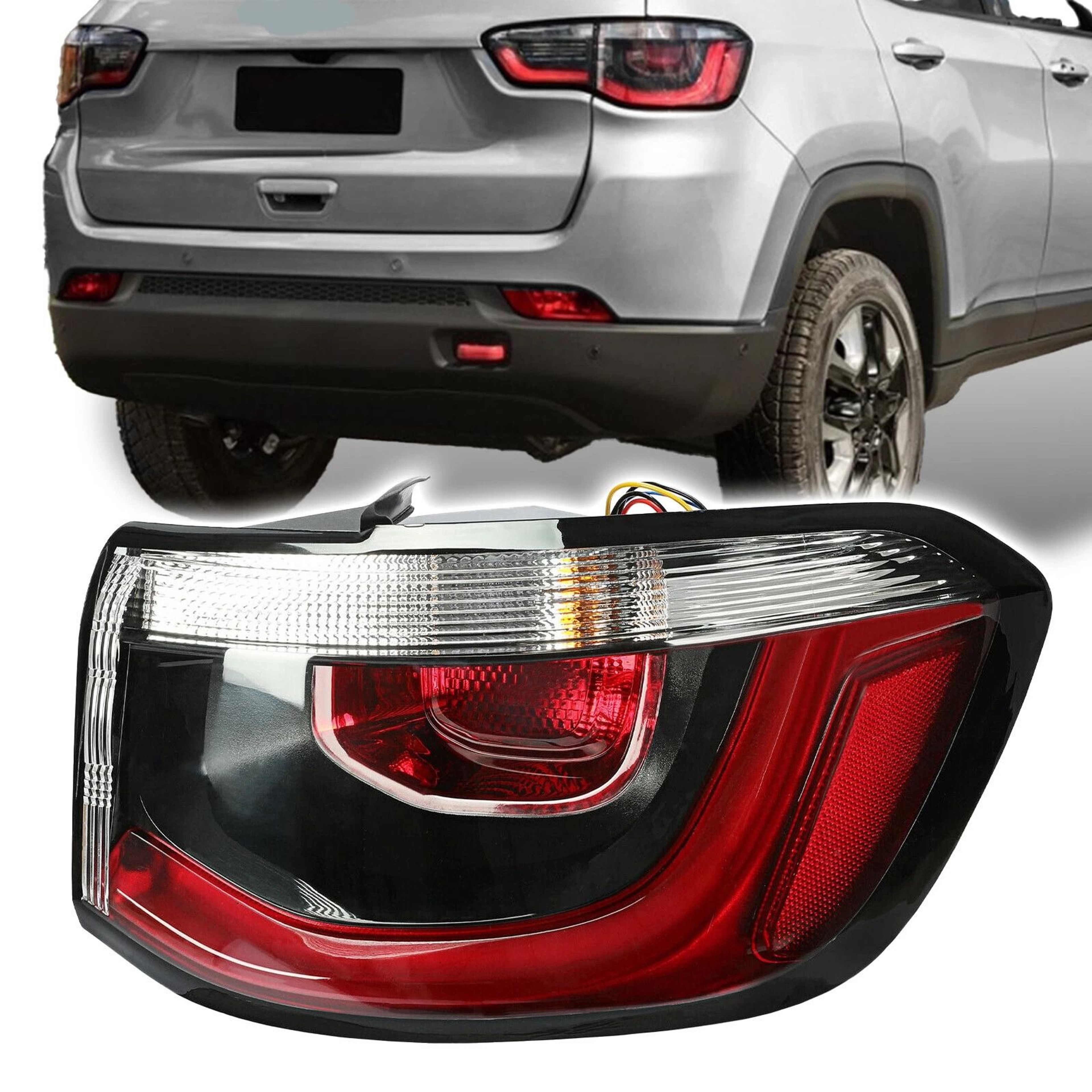 Right Passenger Side Jeep Compass Tail Light Replacement Brake Lamp 0