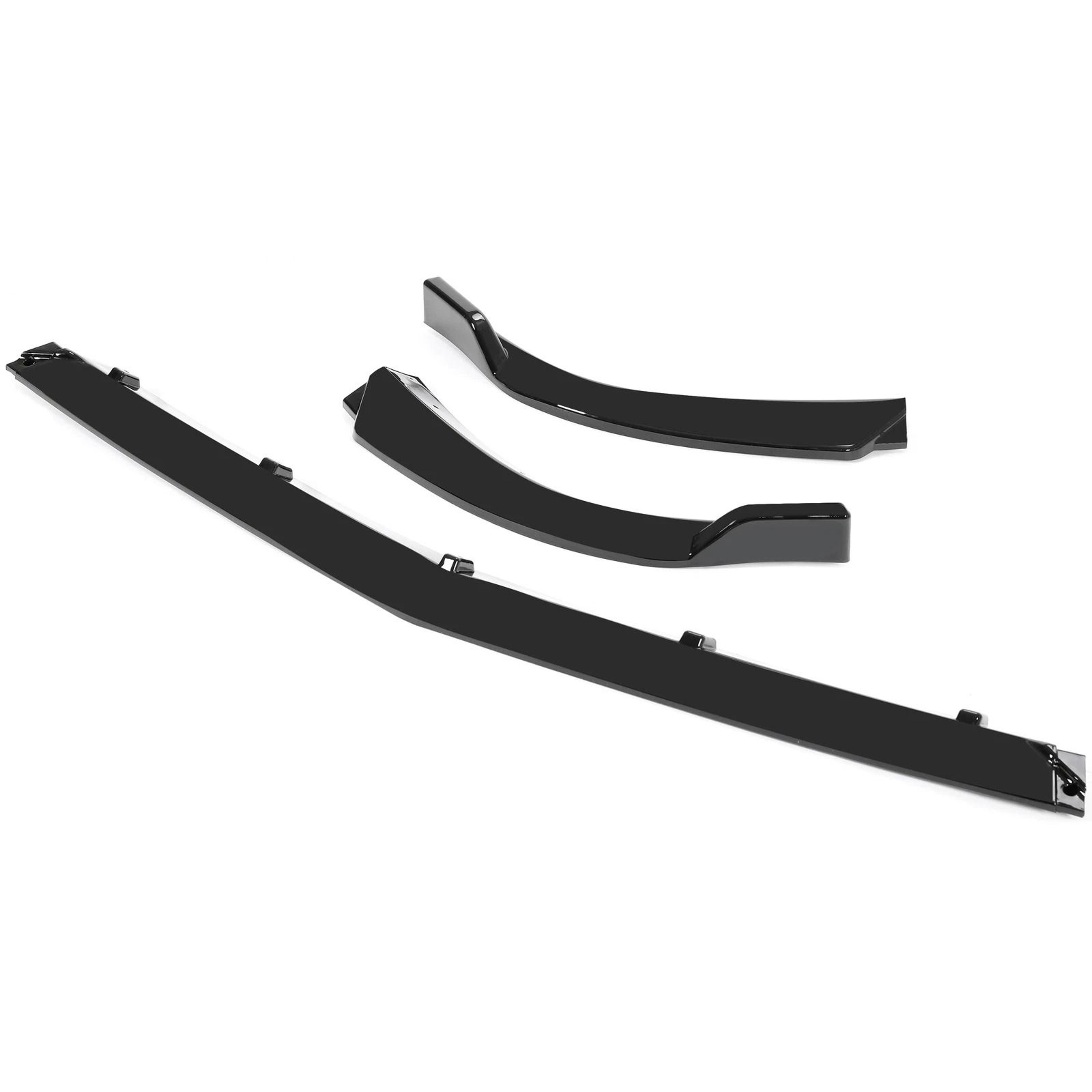 Gloss Black Front Bumper Lip Splitter For Mercedes Benz W204 Sport C Class 2