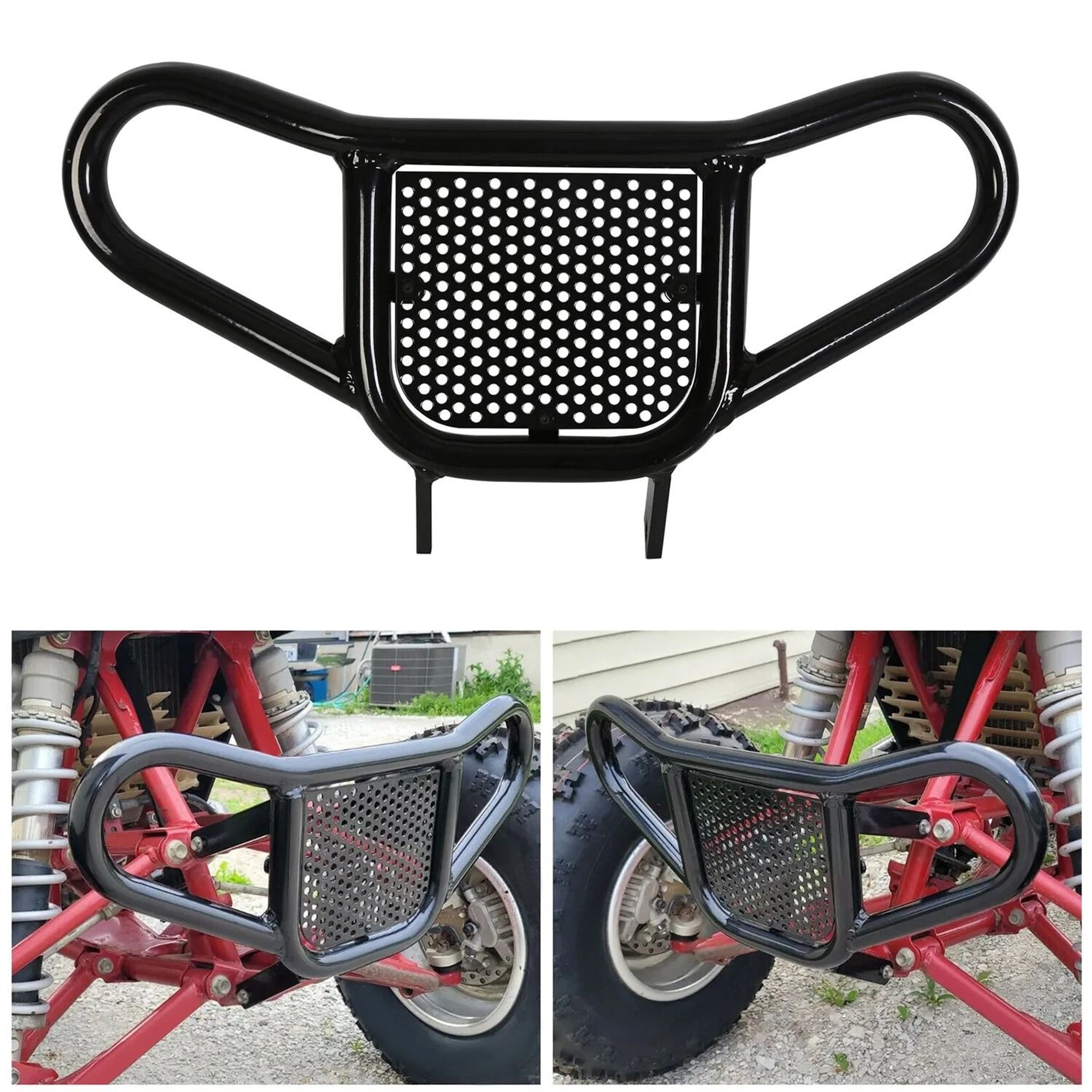 Honda TRX Front Bumper ATV Black Aluminum Durable Protection For Your ATV 6