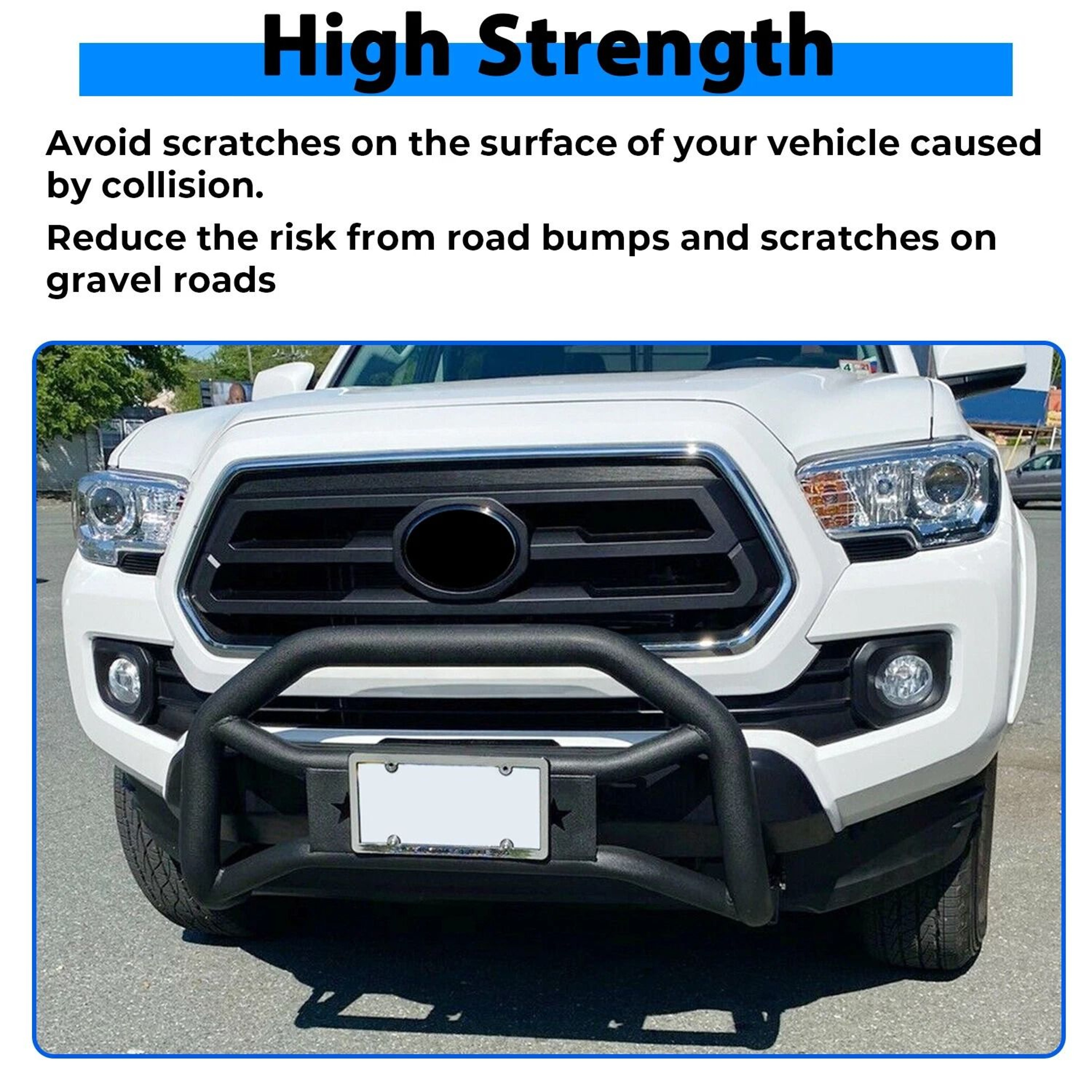 Premium Toyota Tacoma Front Bumper Grille Guard Bull Bar Heavy Duty Protection 10