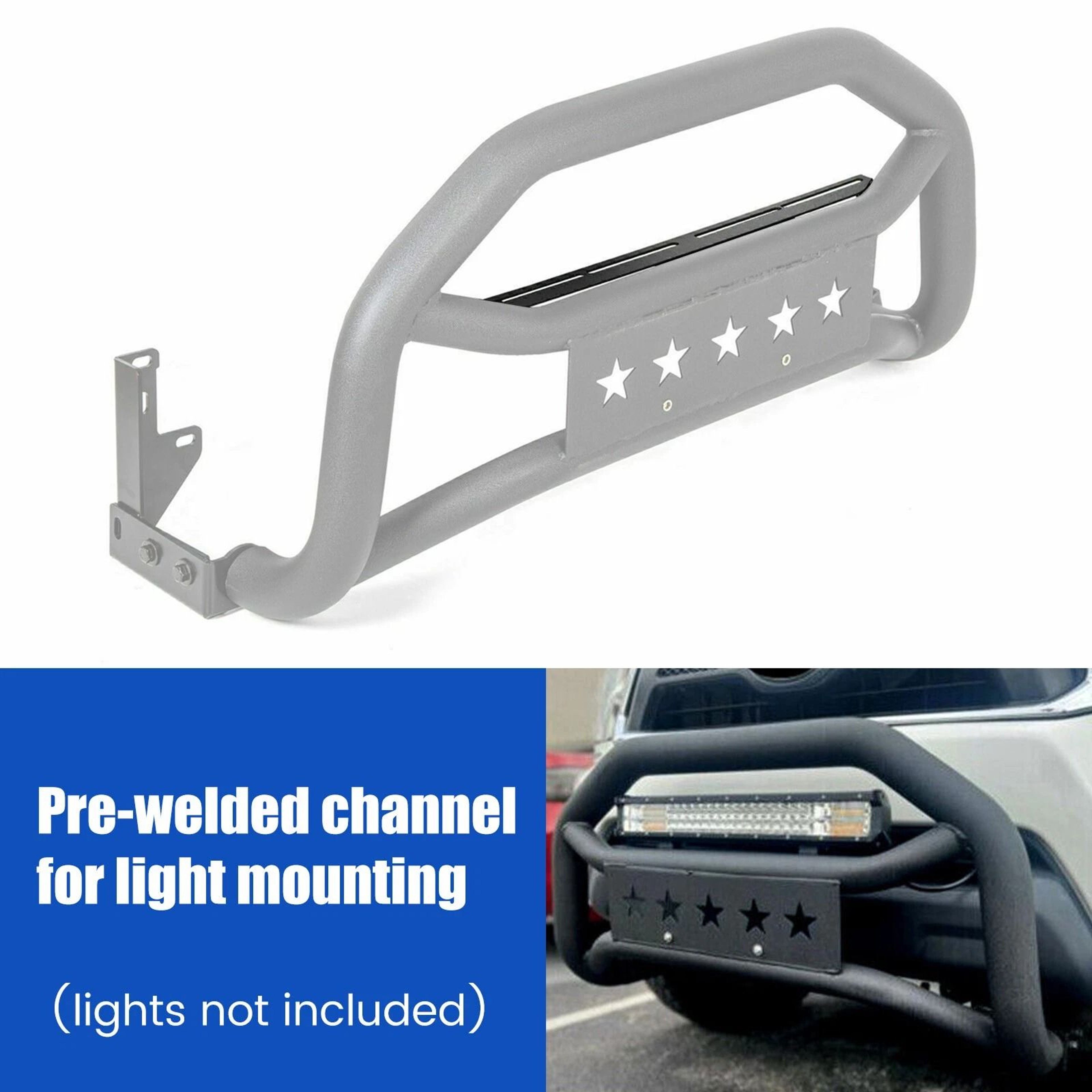 Premium Toyota Tacoma Front Bumper Grille Guard Bull Bar Heavy Duty Protection 12