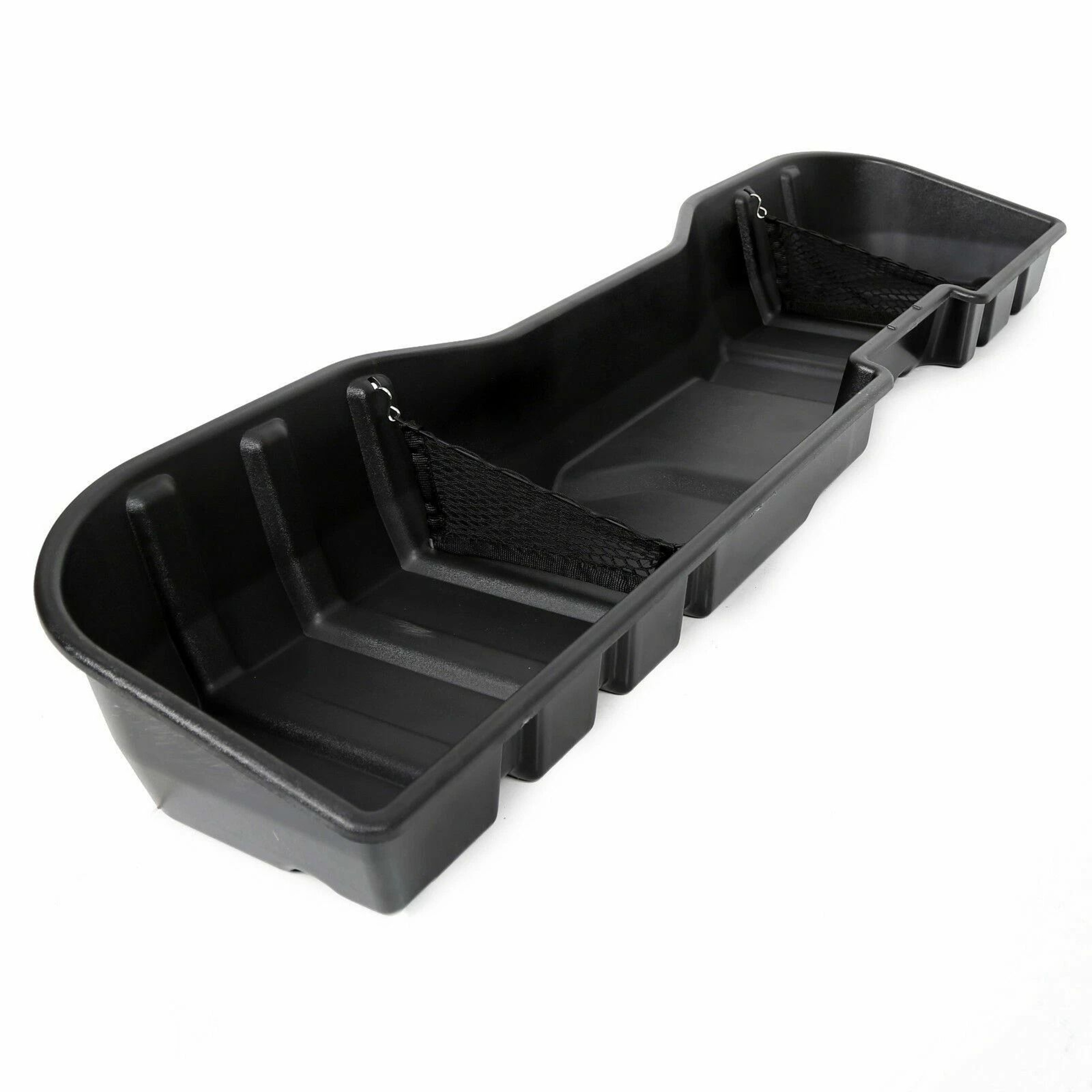 Black Underseat Storage Box For Chevy Silverado  GMC Sierra CREW CAB Durable  Waterproof Organizer 2
