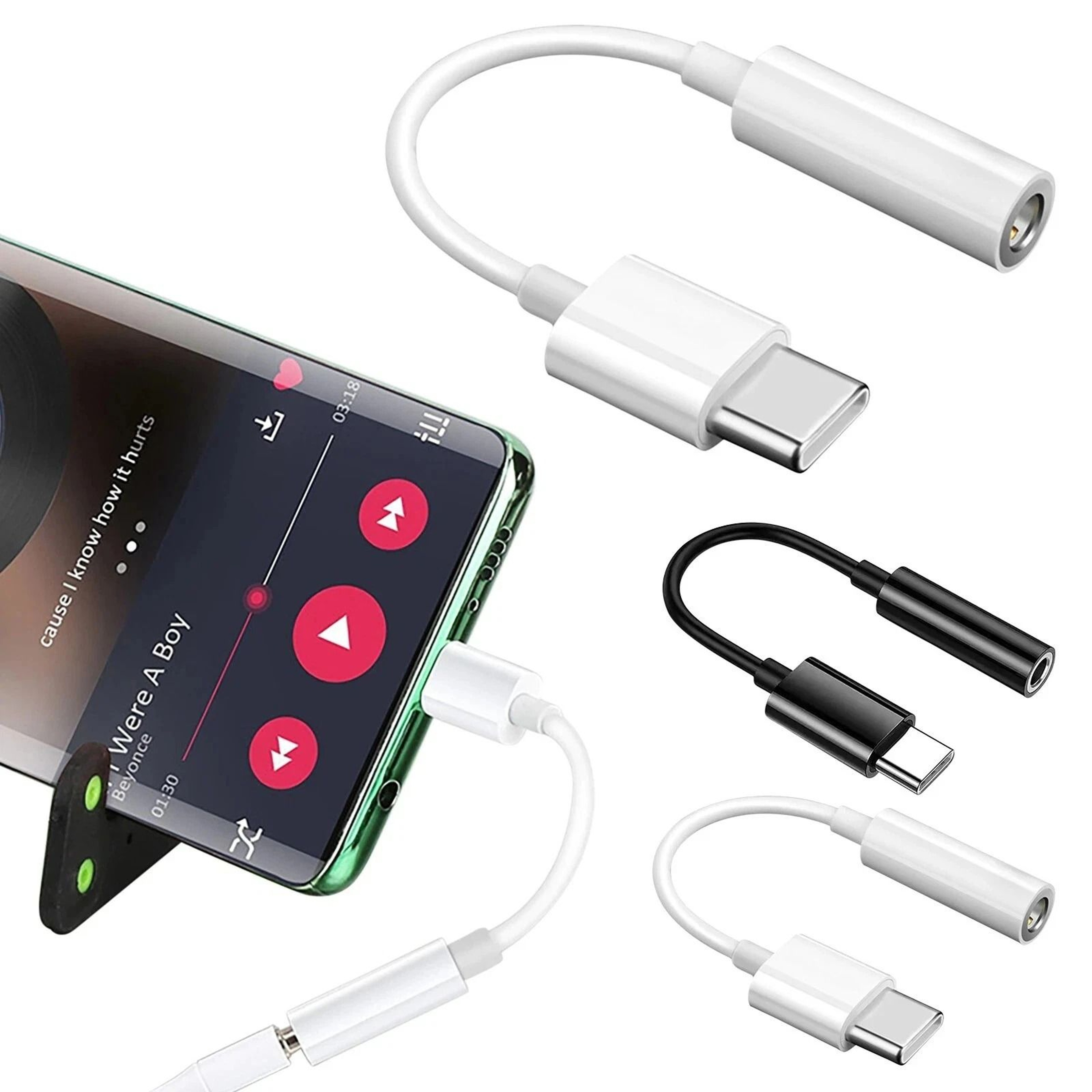 USBC To Adapter Audio Headphone Adapter Cable For Earphones 0