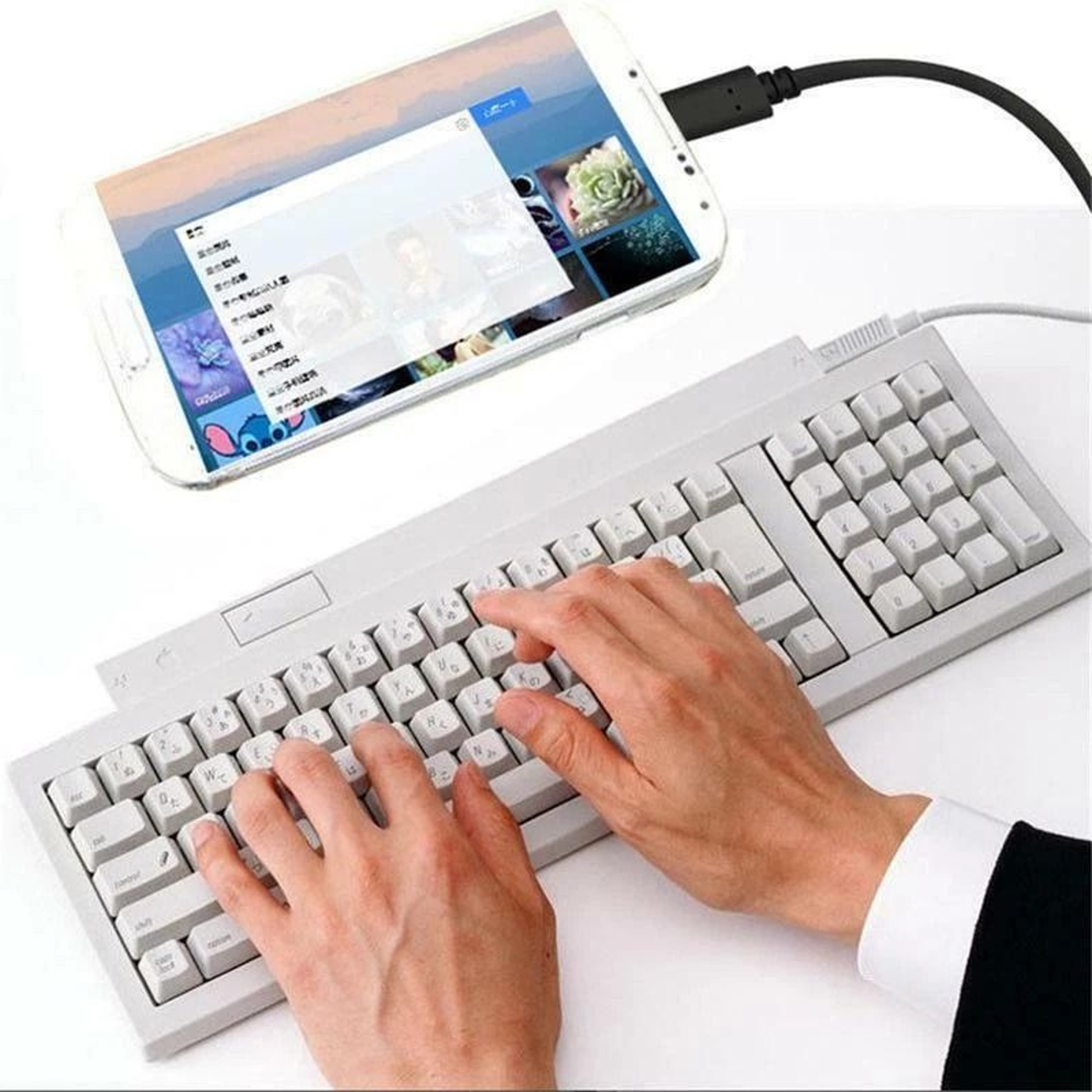 USBC Type C To USB OTG Adapter Cable Black High Speed Data Transfer 1
