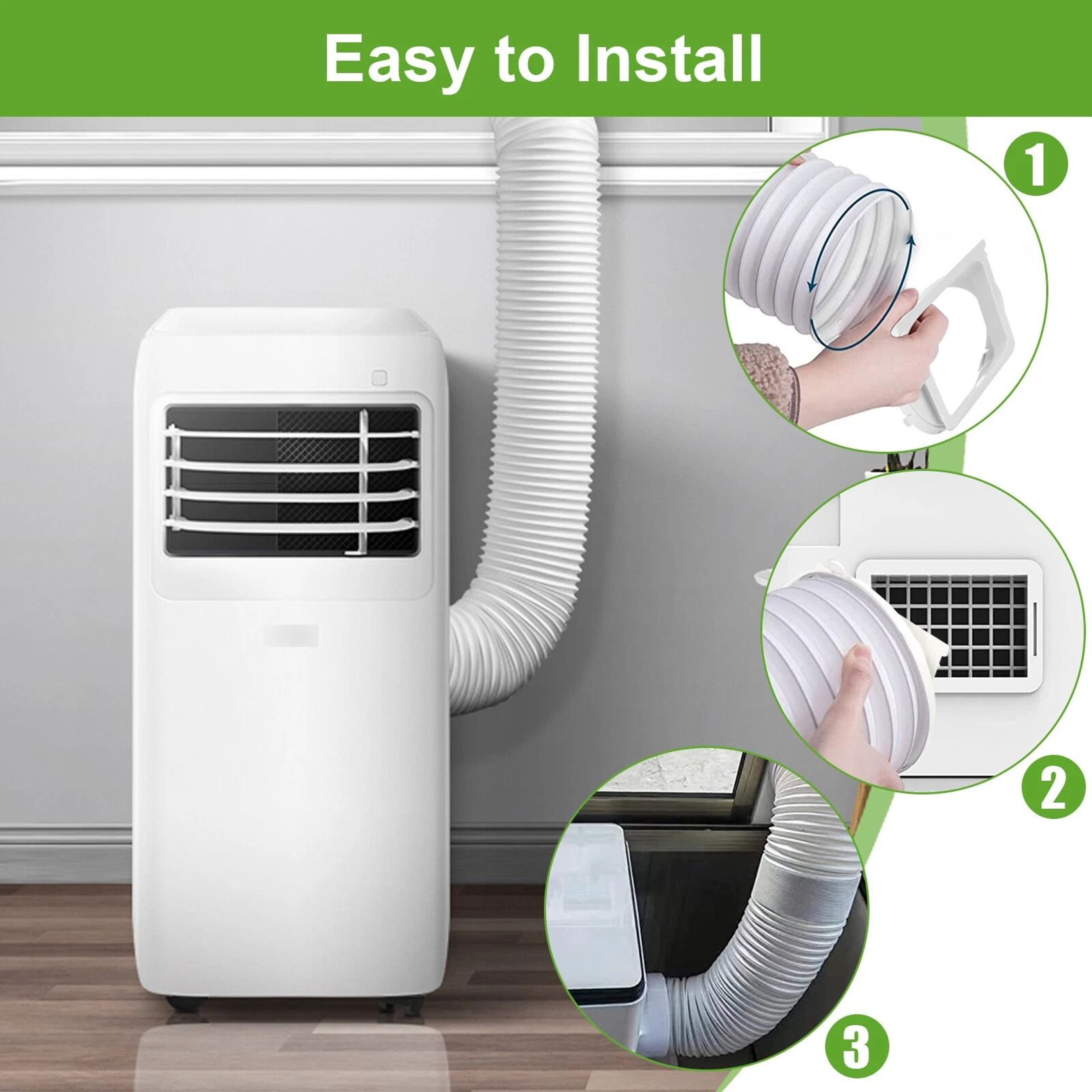 Portable Exhaust Duct Adapter For Air Conditioner Hose Connector Easy Installation  EnergySaving So 3