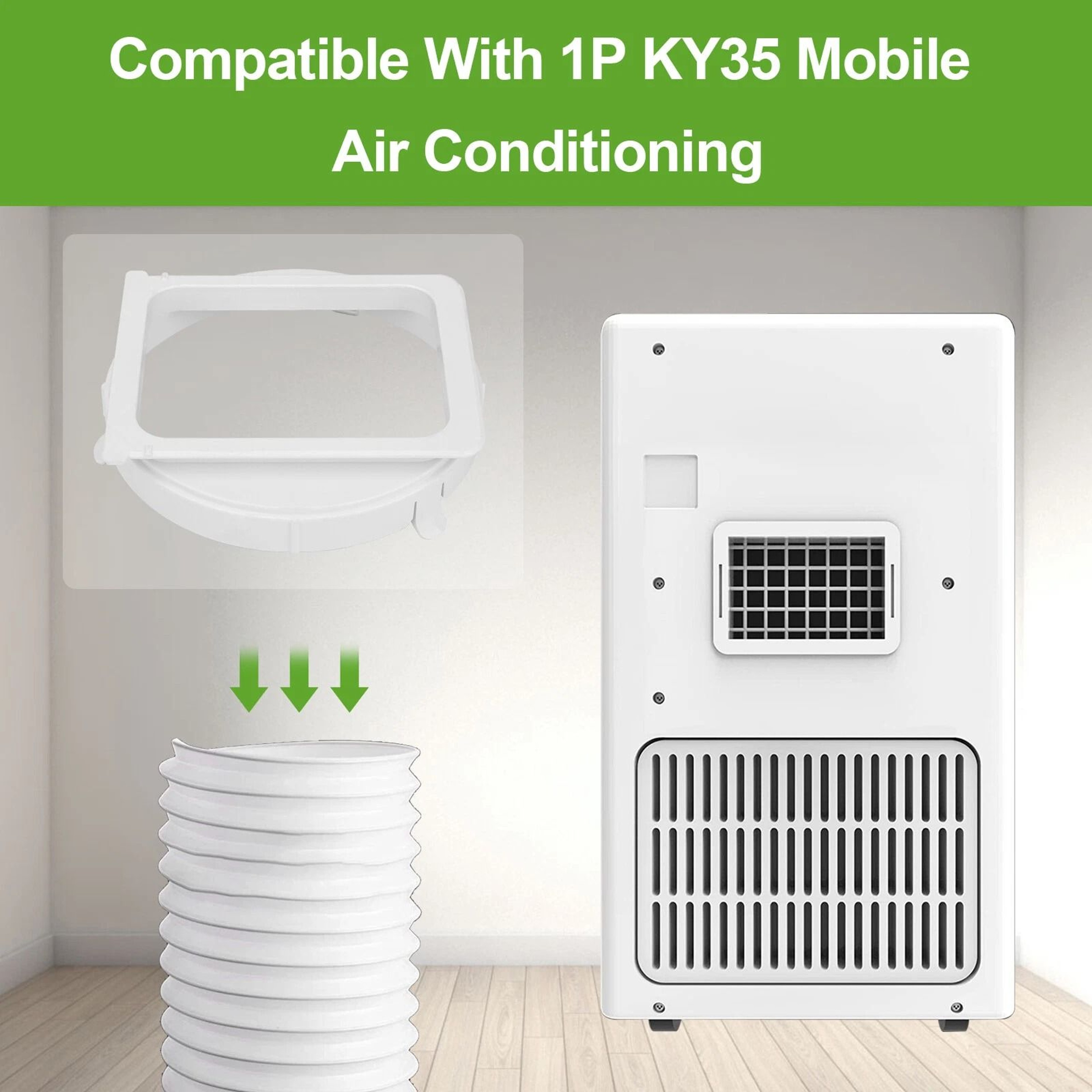 Portable Exhaust Duct Adapter For Air Conditioner Hose Connector Easy Installation  EnergySaving So 4