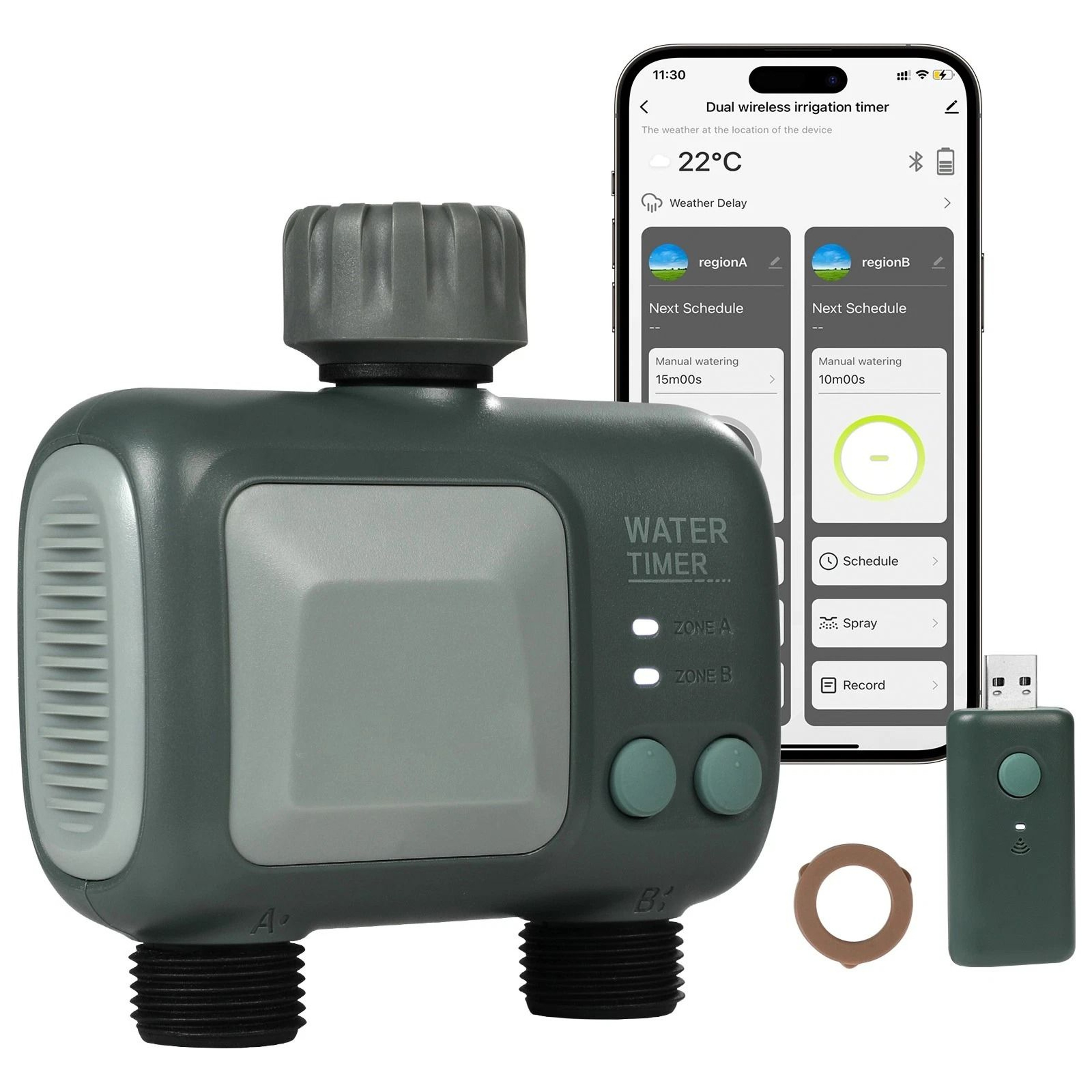 WiFi Sprinkler Timer Smart Hose Faucet Water Timer 4