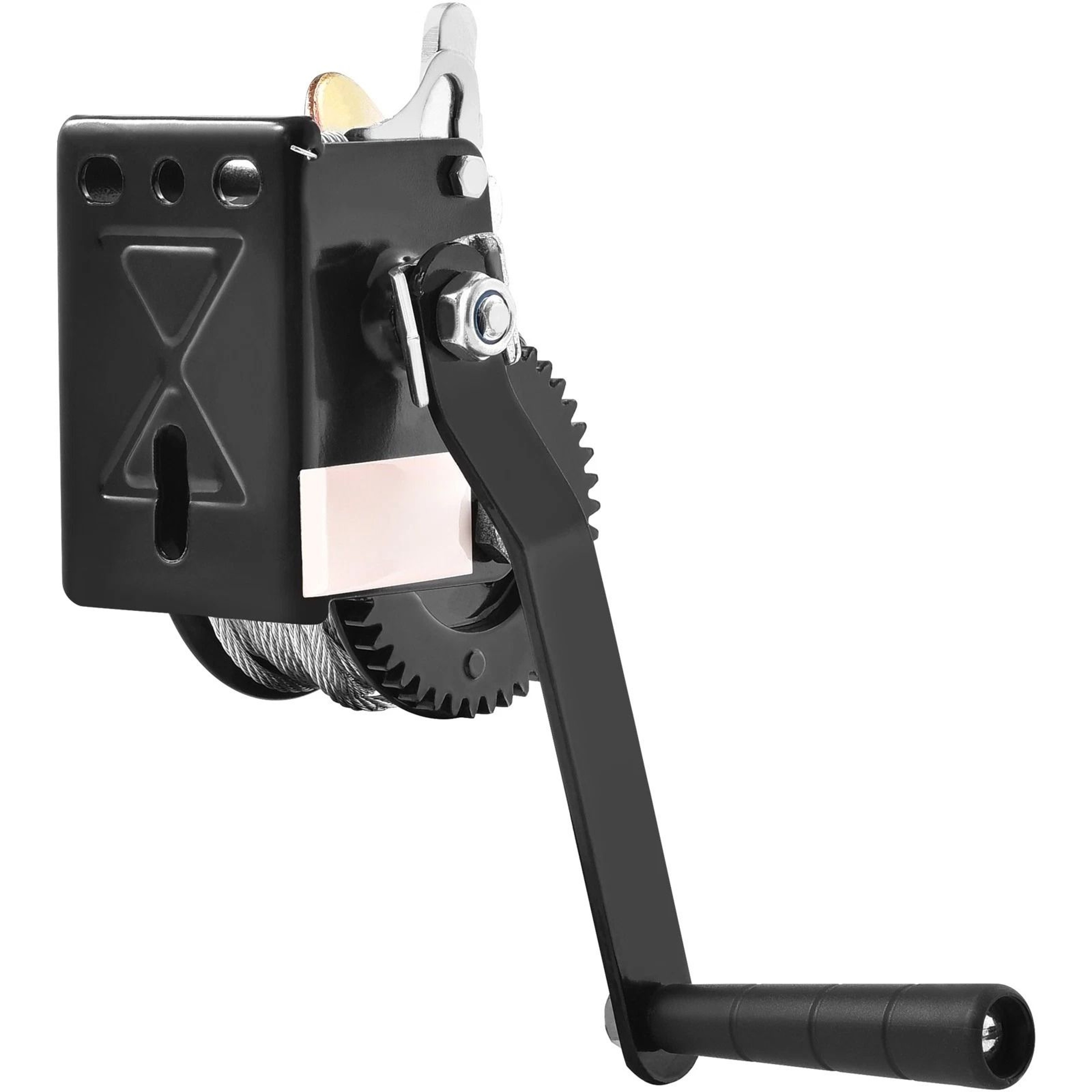 Boat Trailer Winch With Steel Cable Heavy Duty Hand Crank For ATV Towing 2