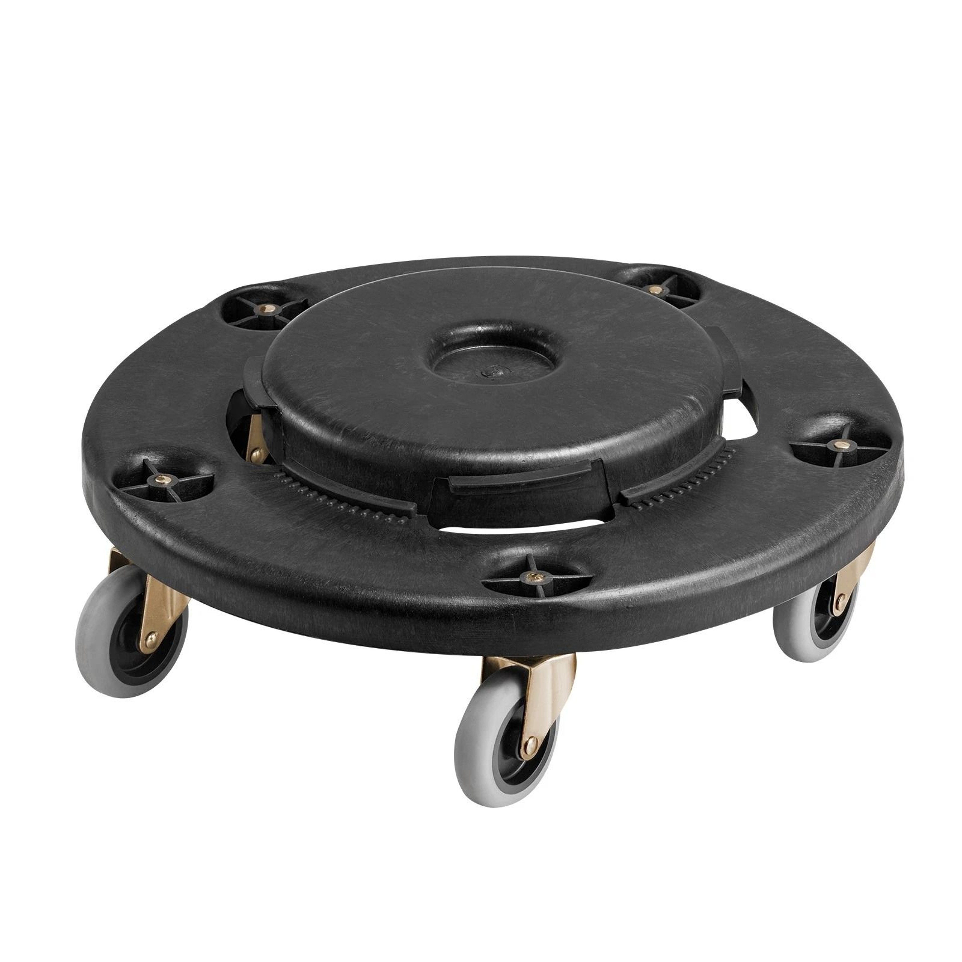 Heavy Duty Round Trash Can Dolly With Wheels For Gallon Bins 500 Lb Capacity 0