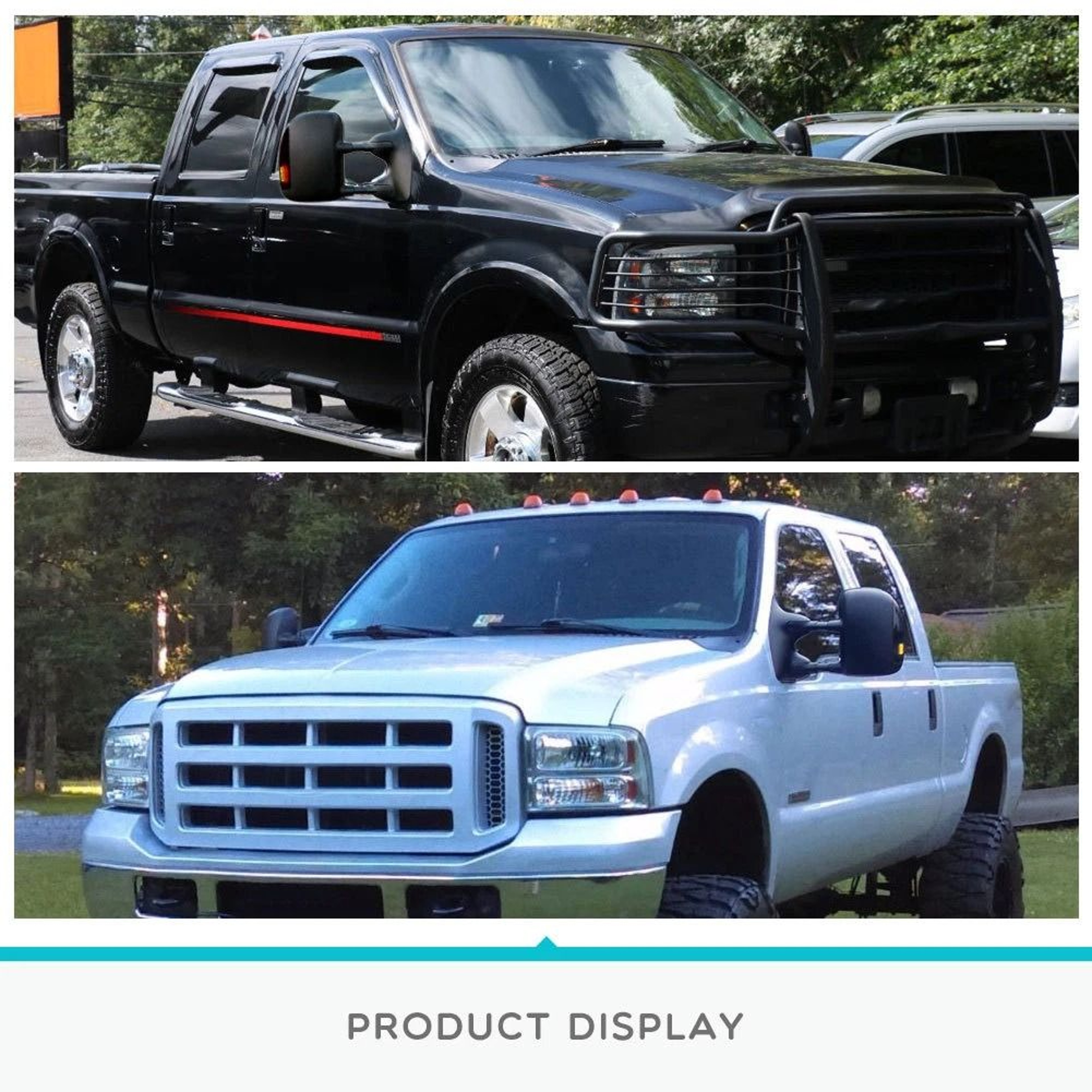 Power Heated Ford Super Duty Tow Mirrors With LED Signal 1