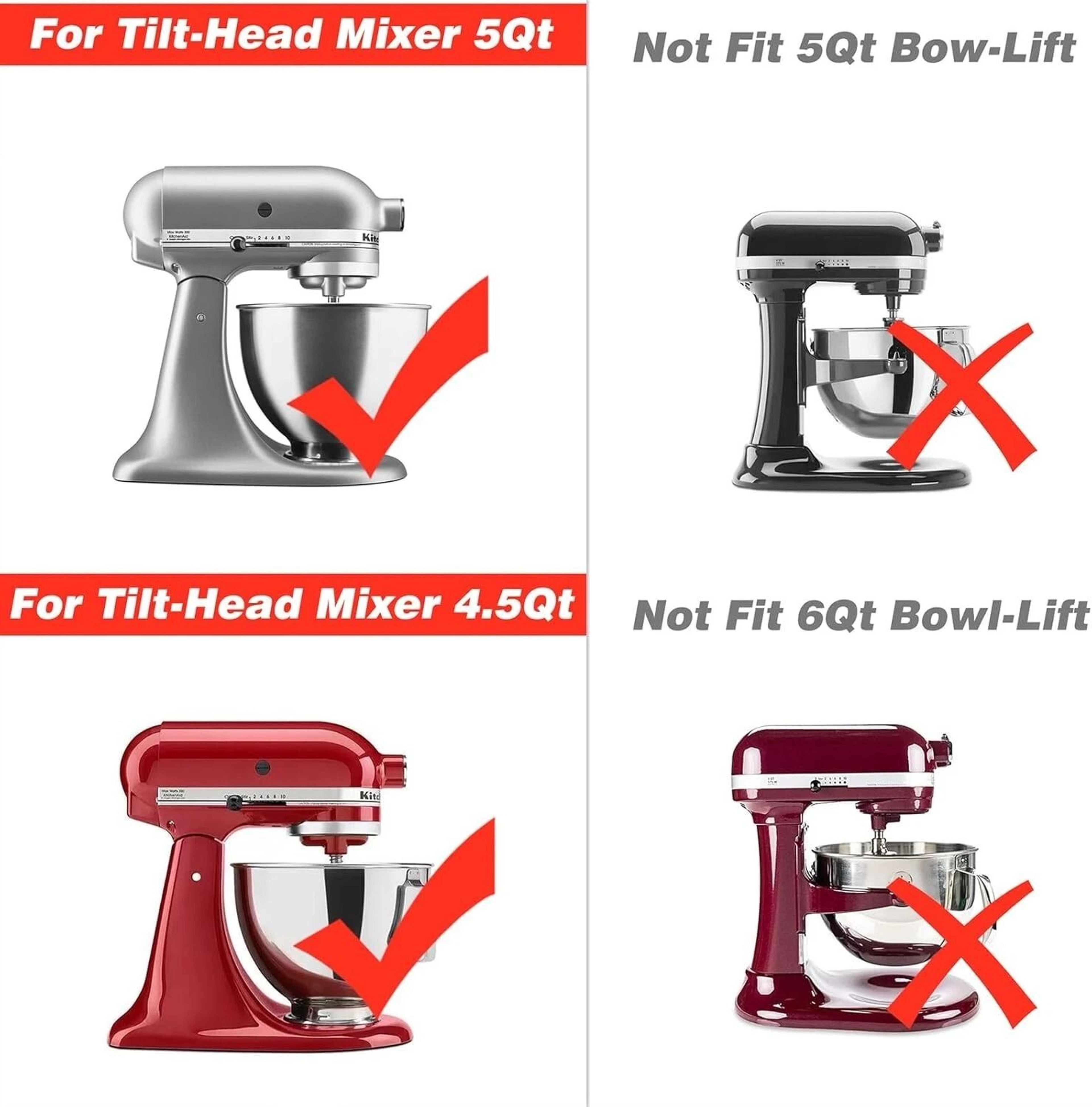 Stainless Steel Flat Beater Replacement For KitchenAid Tilt Head Stand Mixers 3